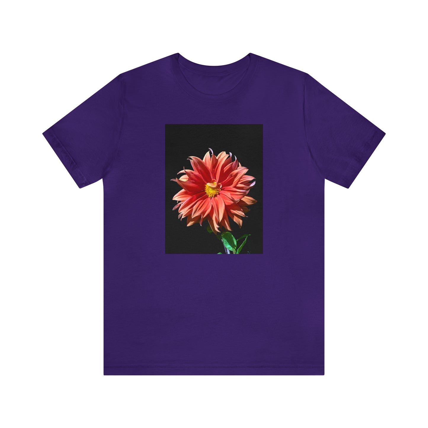 Unisex Jersey Short Sleeve Dahlia Flower T-Shirt