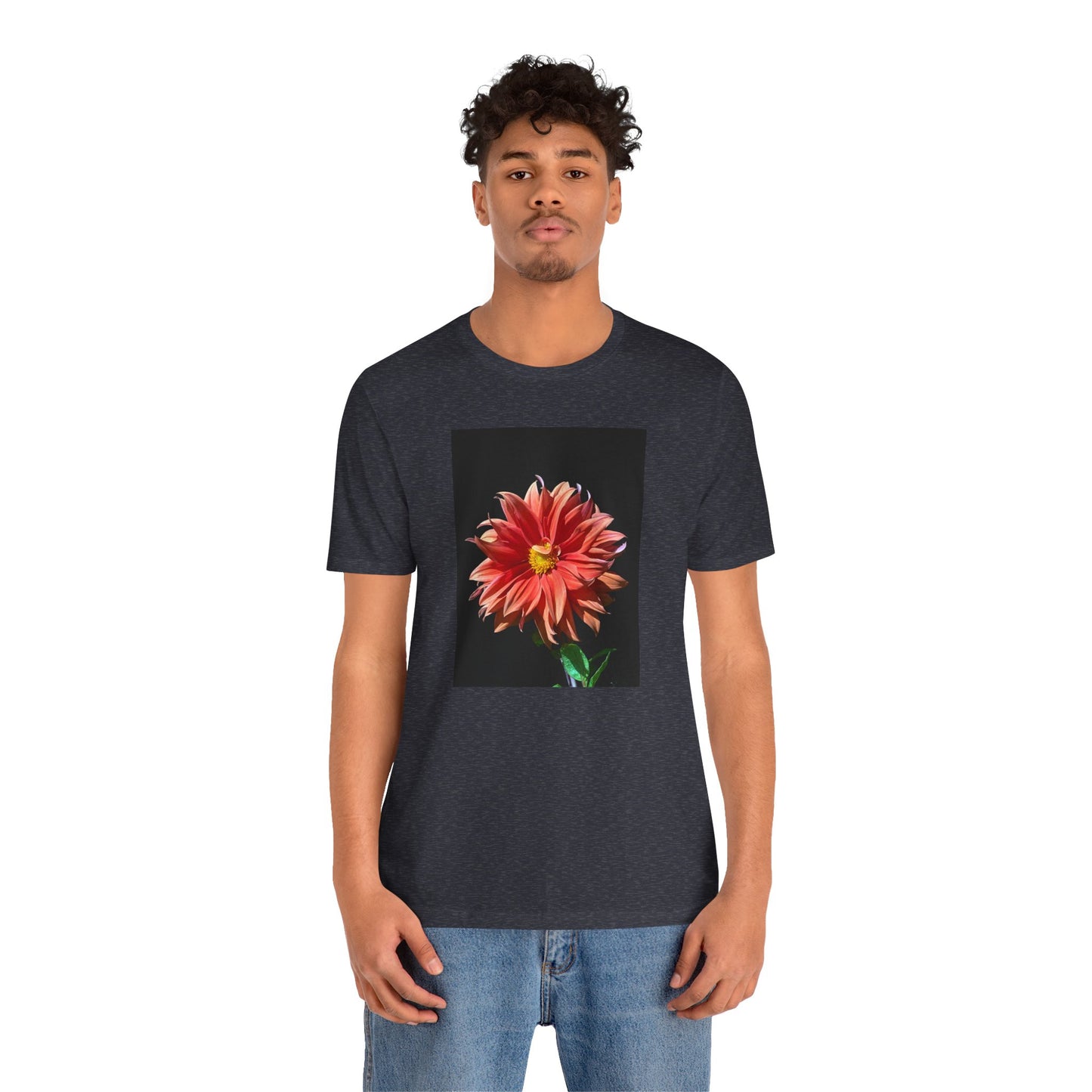 Unisex Jersey Short Sleeve Dahlia Flower T-Shirt