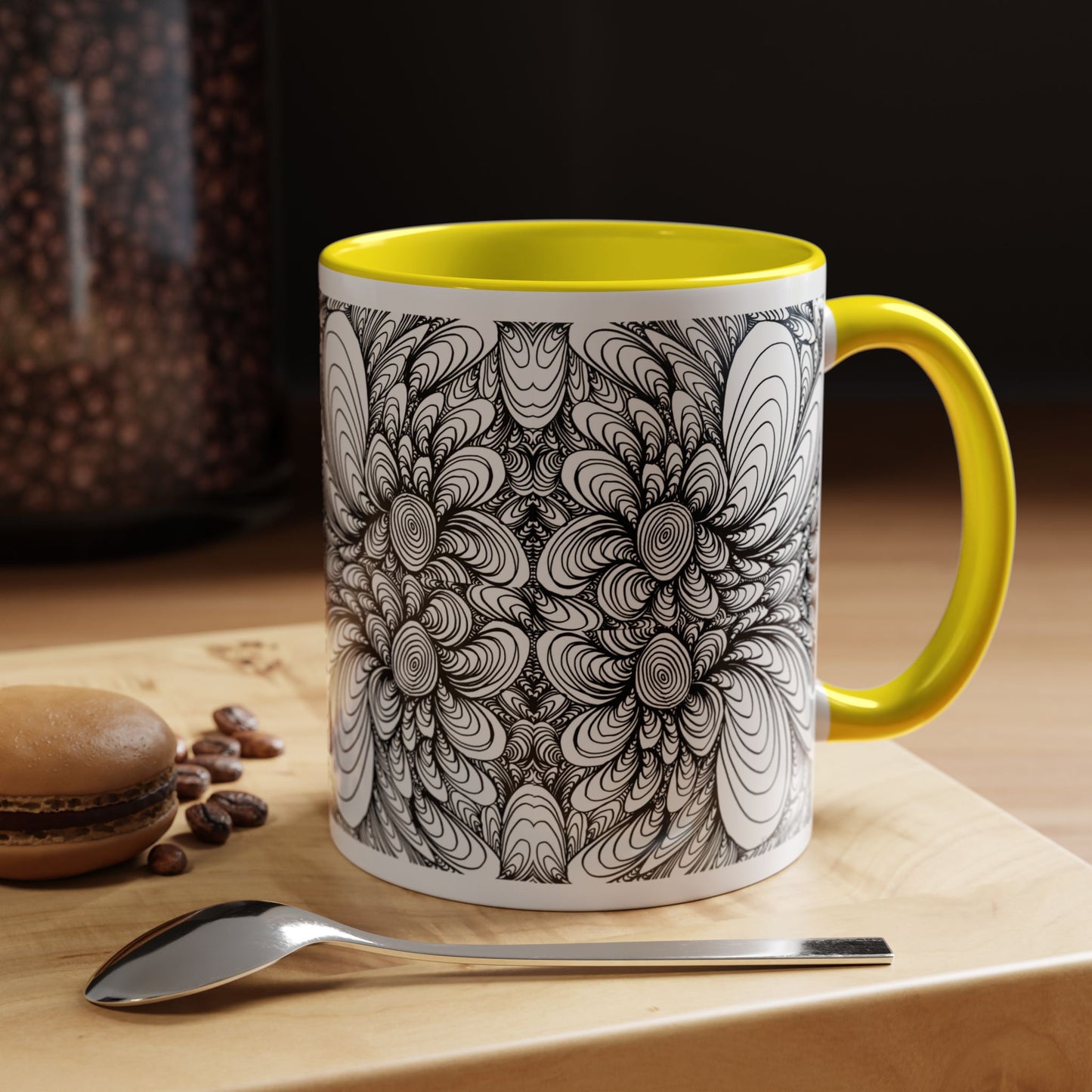 11oz/15oz Original Line Art Mug - Blooms