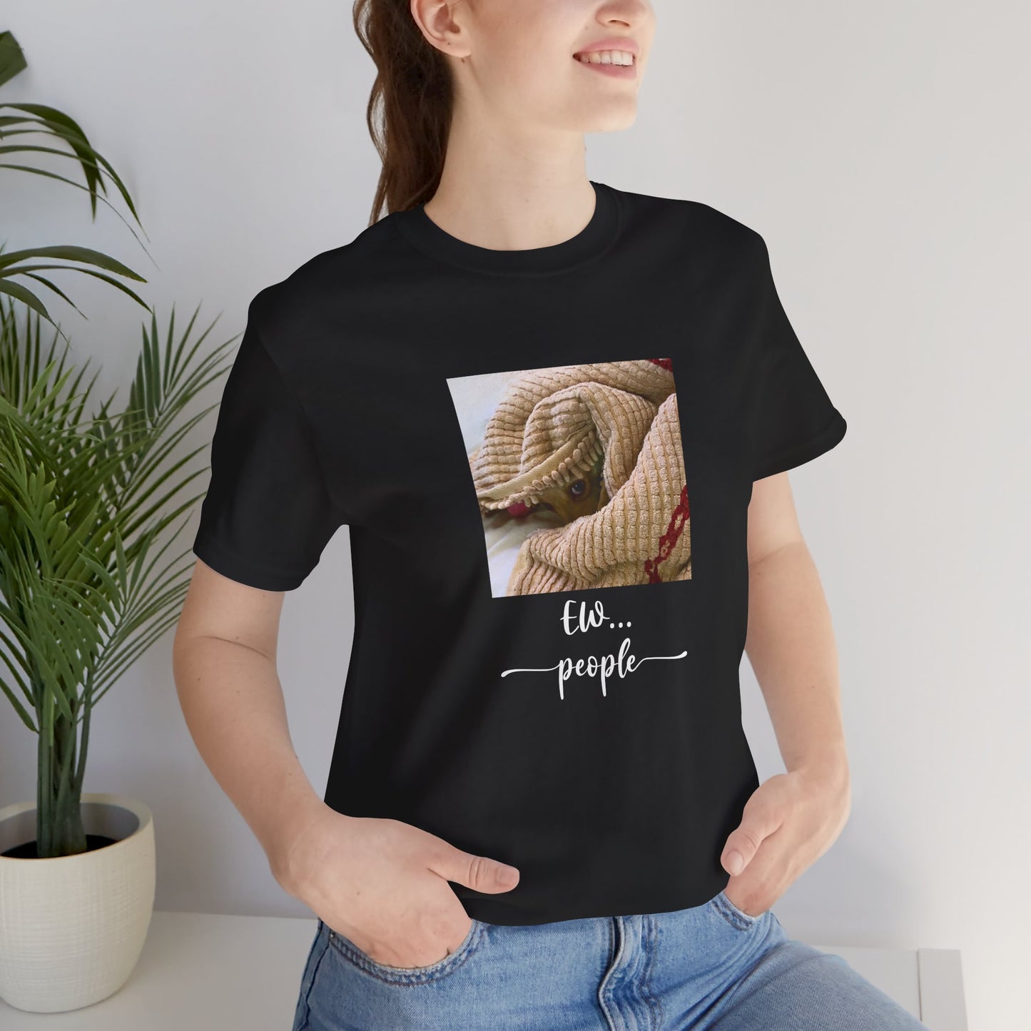 Unisex EW People Introvert Hiding Chihuahua T-Shirt