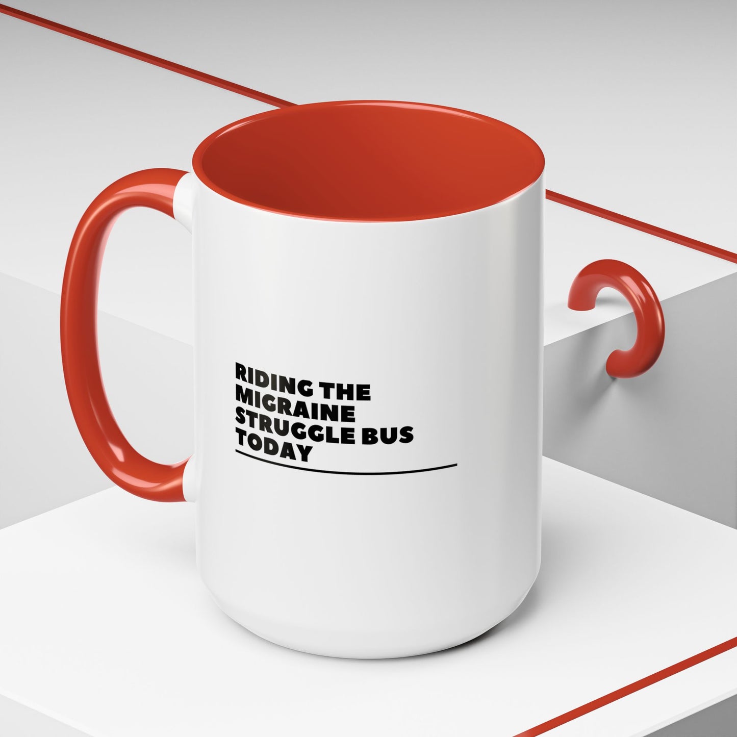 11oz/15oz Migraine Day Invisible Illness Warrior Riding The Migraine Struggle Bus Coffee Mug