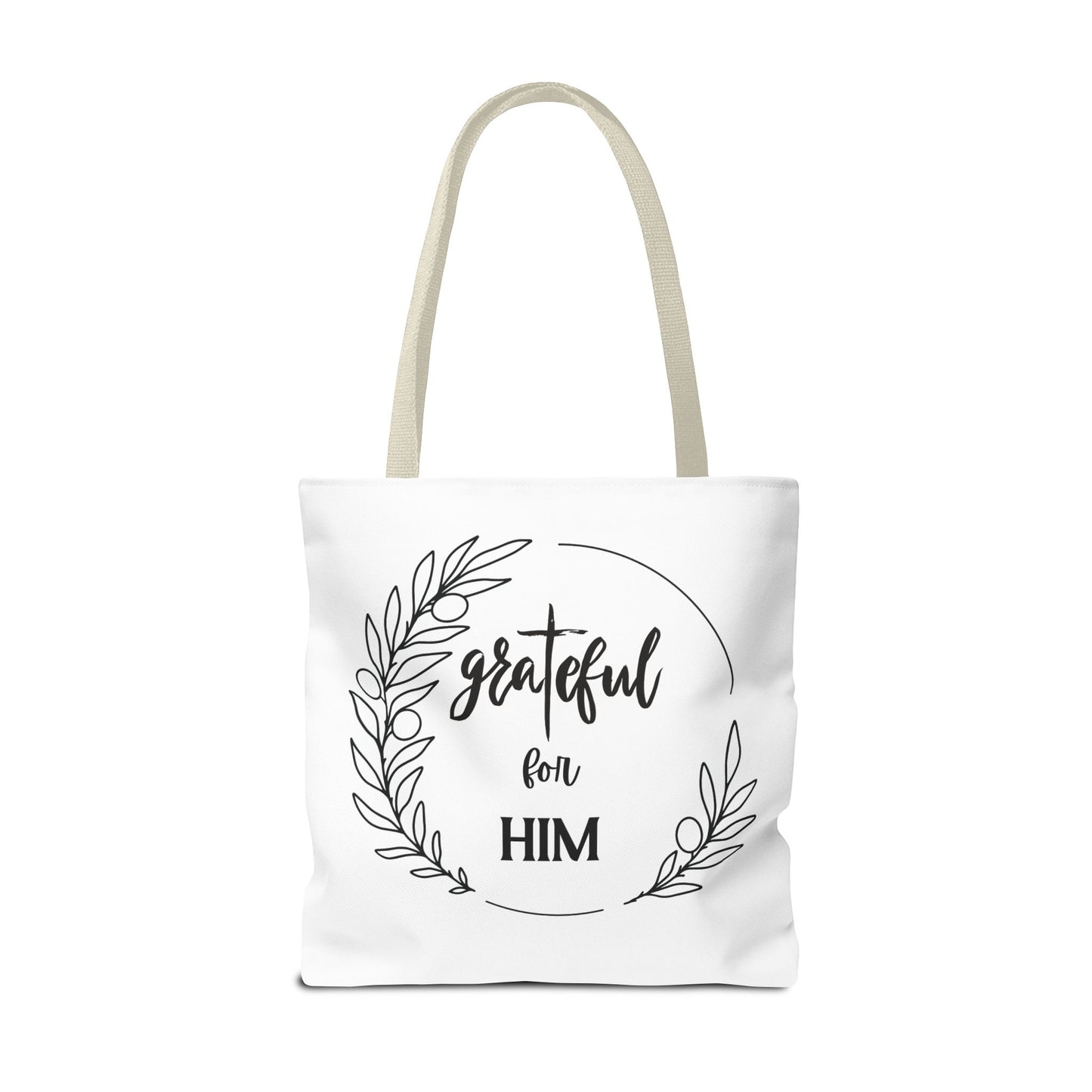Unisex graTeful For Him Round Motif Tote Bag