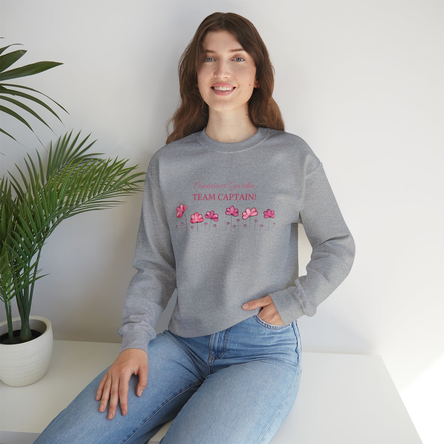 Unisex Garden Themed Contain Garden Team Captain Sweatshirt