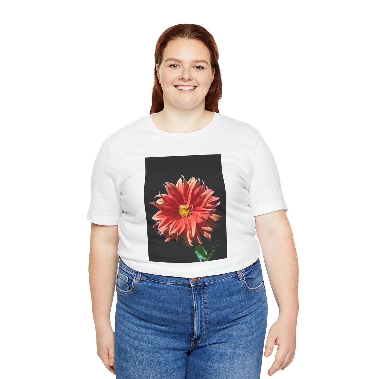 Unisex Jersey Short Sleeve Dahlia Flower T-Shirt