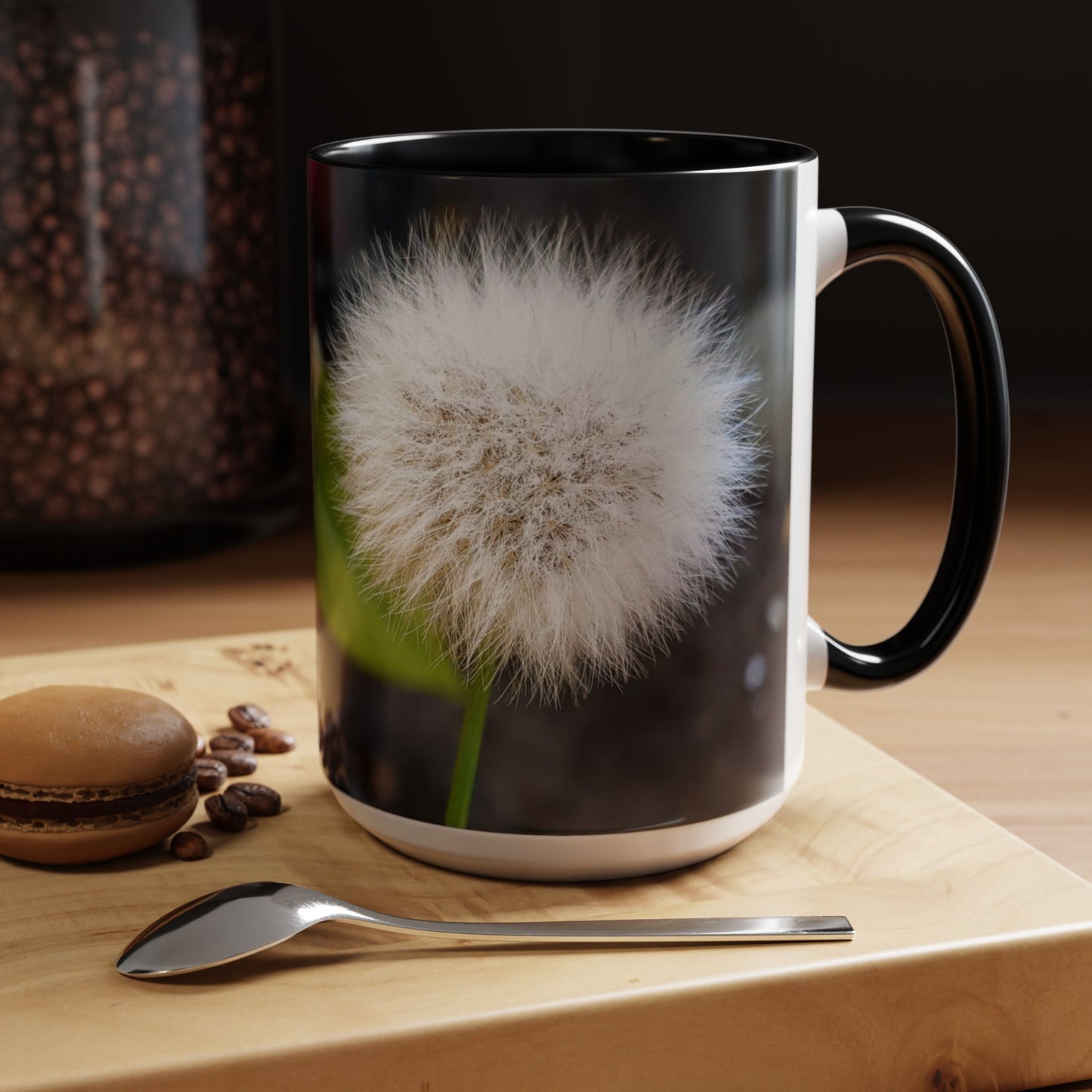 11oz/15oz Garden Themed Dandelion Flower Coffee Mug