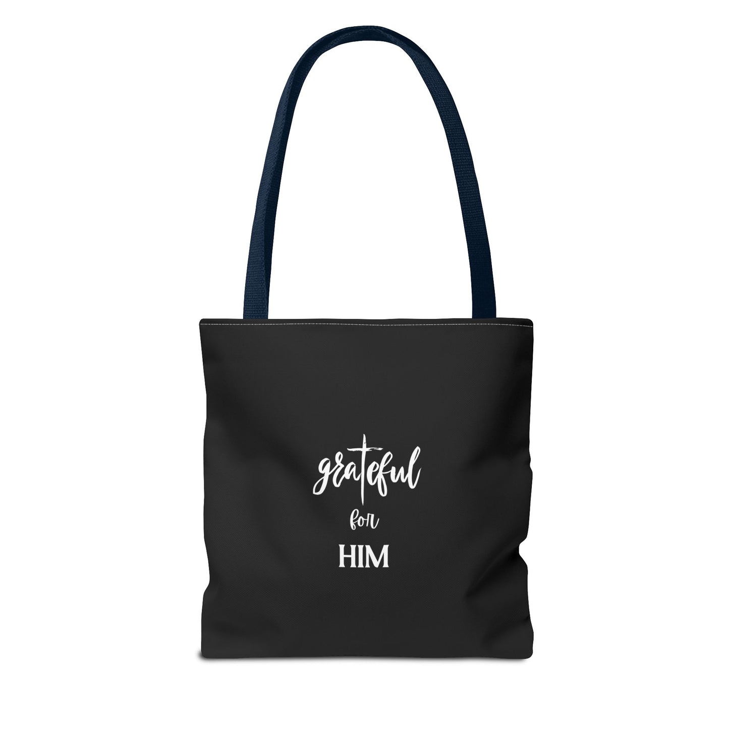 Unisex GraTeful For Him Faith Bible Study Reusable Lunch Bag Everyday Carry Tote Bag