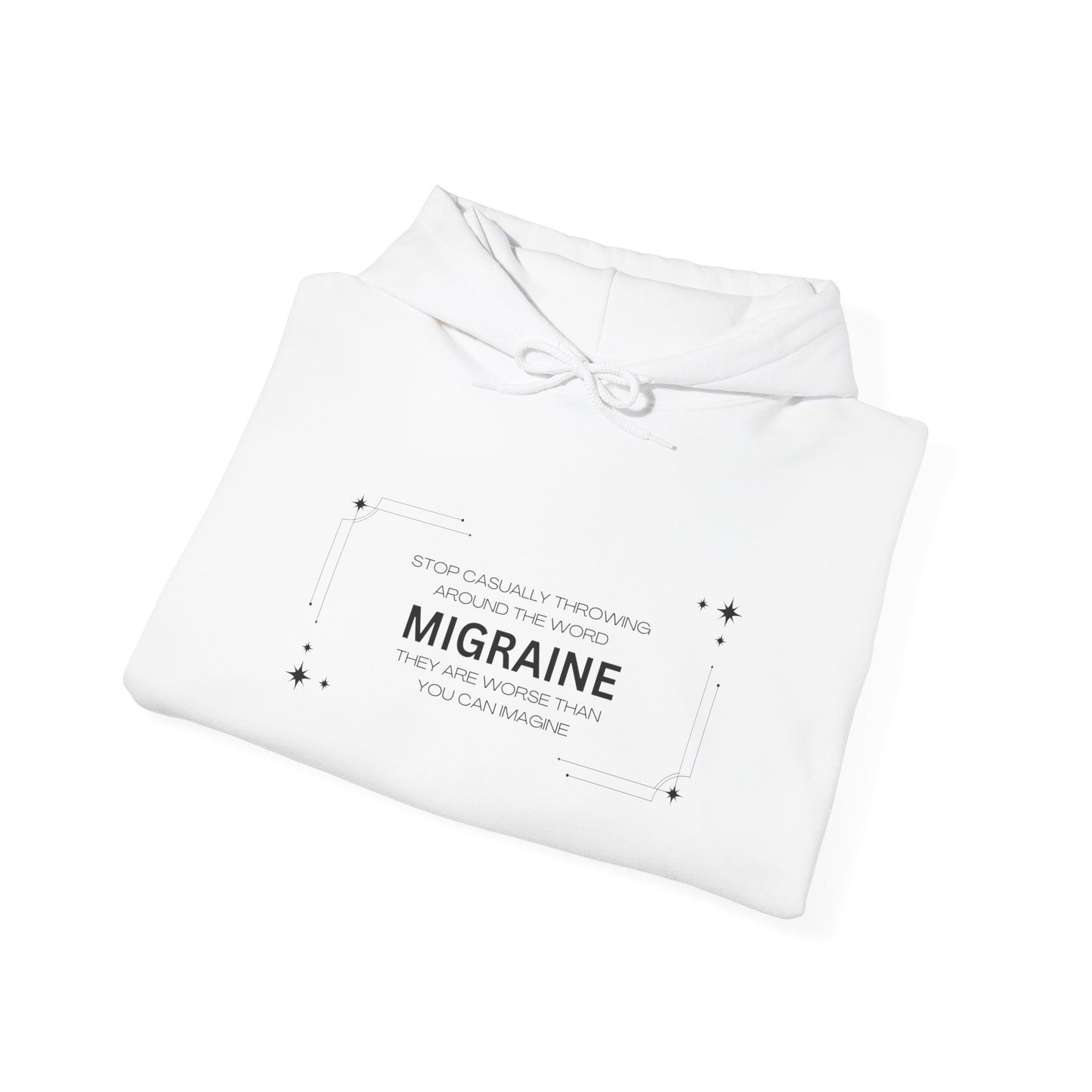 Unisex Migraine Day Invisible Illness Warrior Hooded Sweatshirt