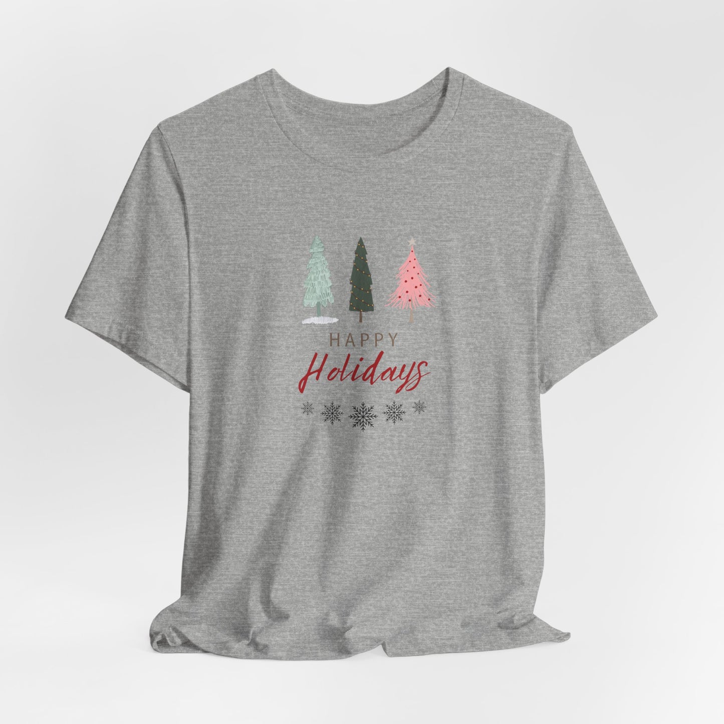 Unisex Jersey Short Sleeve Happy Holidays Seasons Greetings Fall T-Shirt
