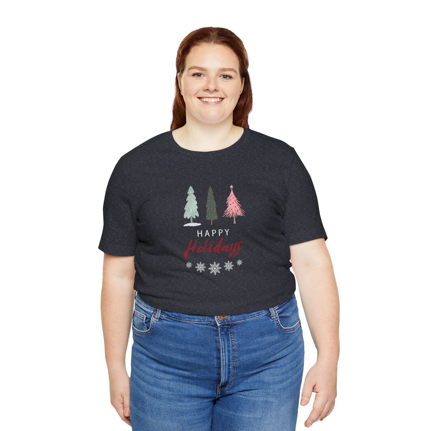Unisex Jersey Short Sleeve Happy Holidays Seasons Greetings Fall T-Shirt