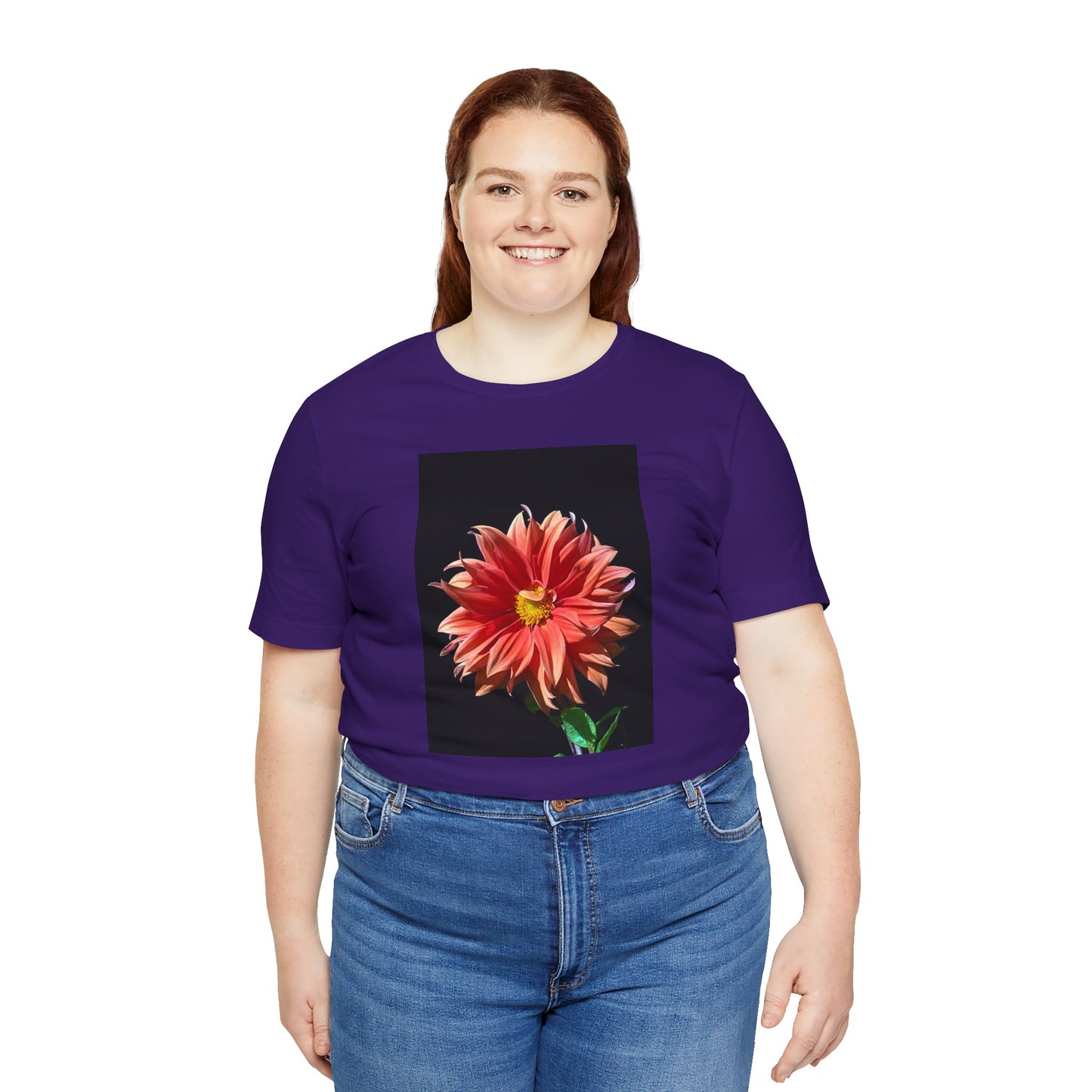 Unisex Jersey Short Sleeve Dahlia Flower T-Shirt