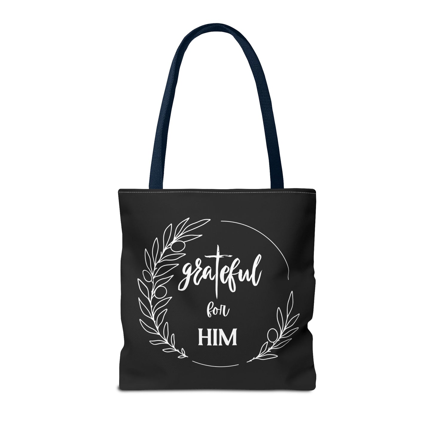Unisex graTeful For Him Round Motif Tote Bag