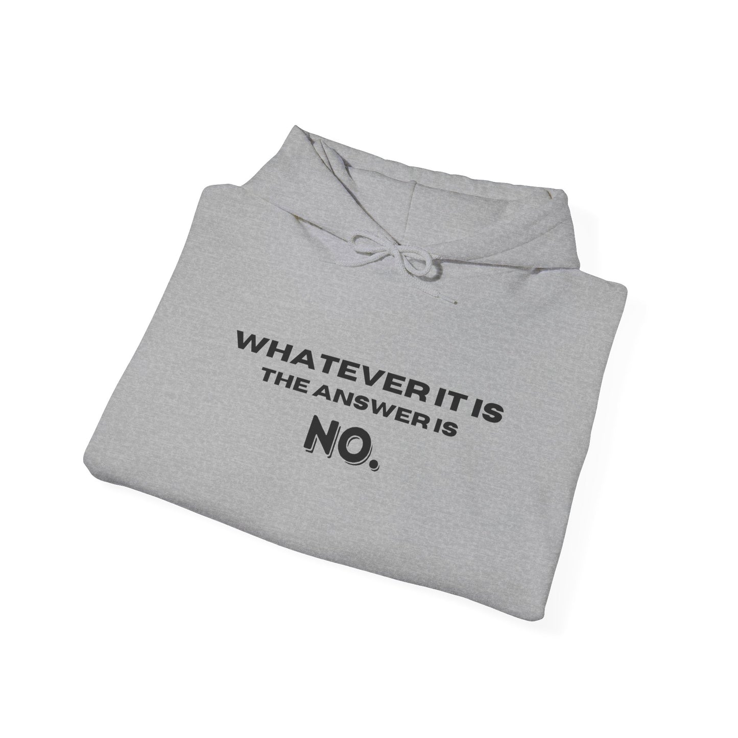 Self Love Motivational Mental Heath Awareness SAY NO Hooded Sweatshirt