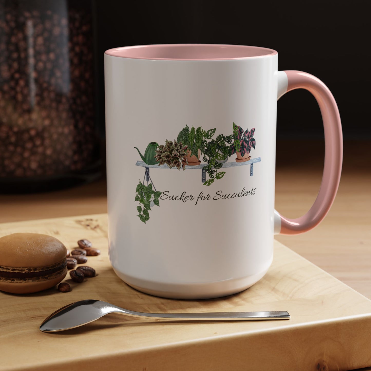 11oz/15oz Garden Themed Coffee Mug Sucker for Succulents