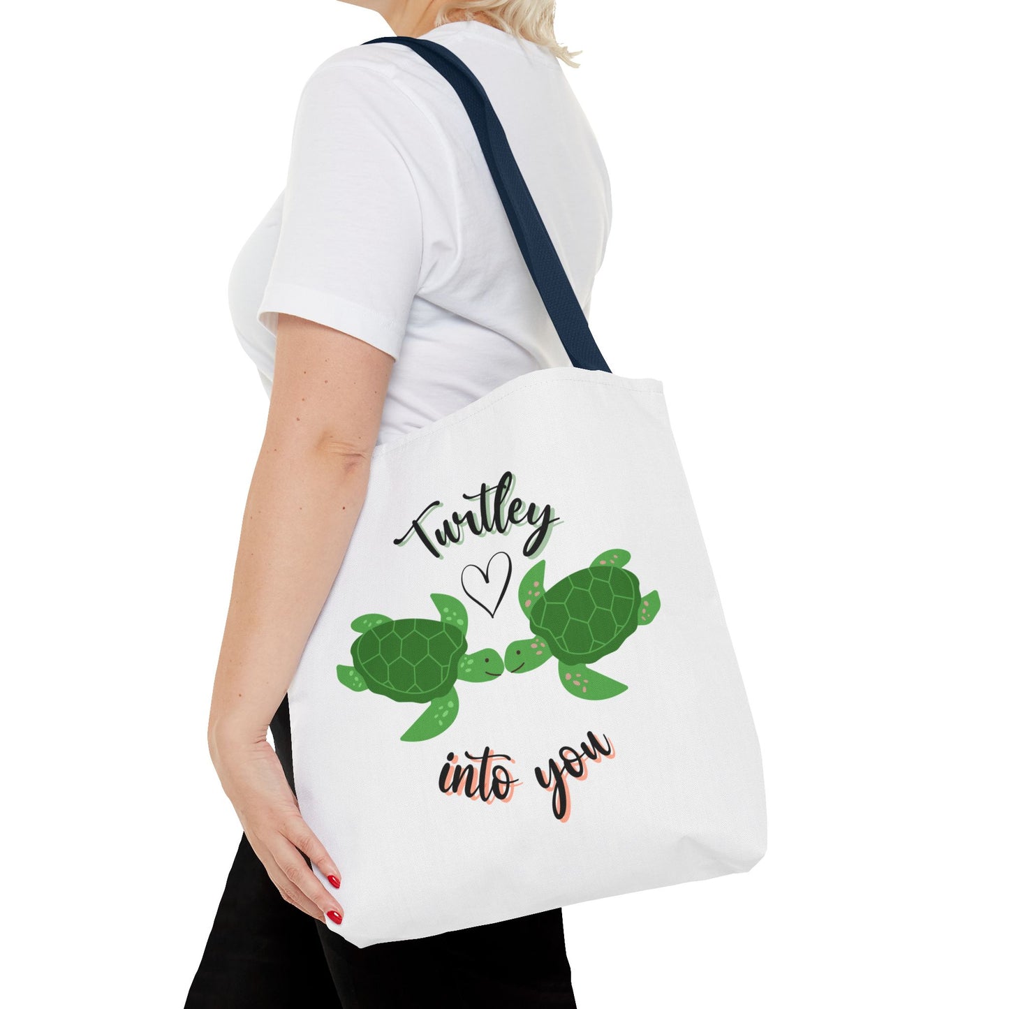 Unisex Cute Turtle Lover Turtley Into You Tote Bag