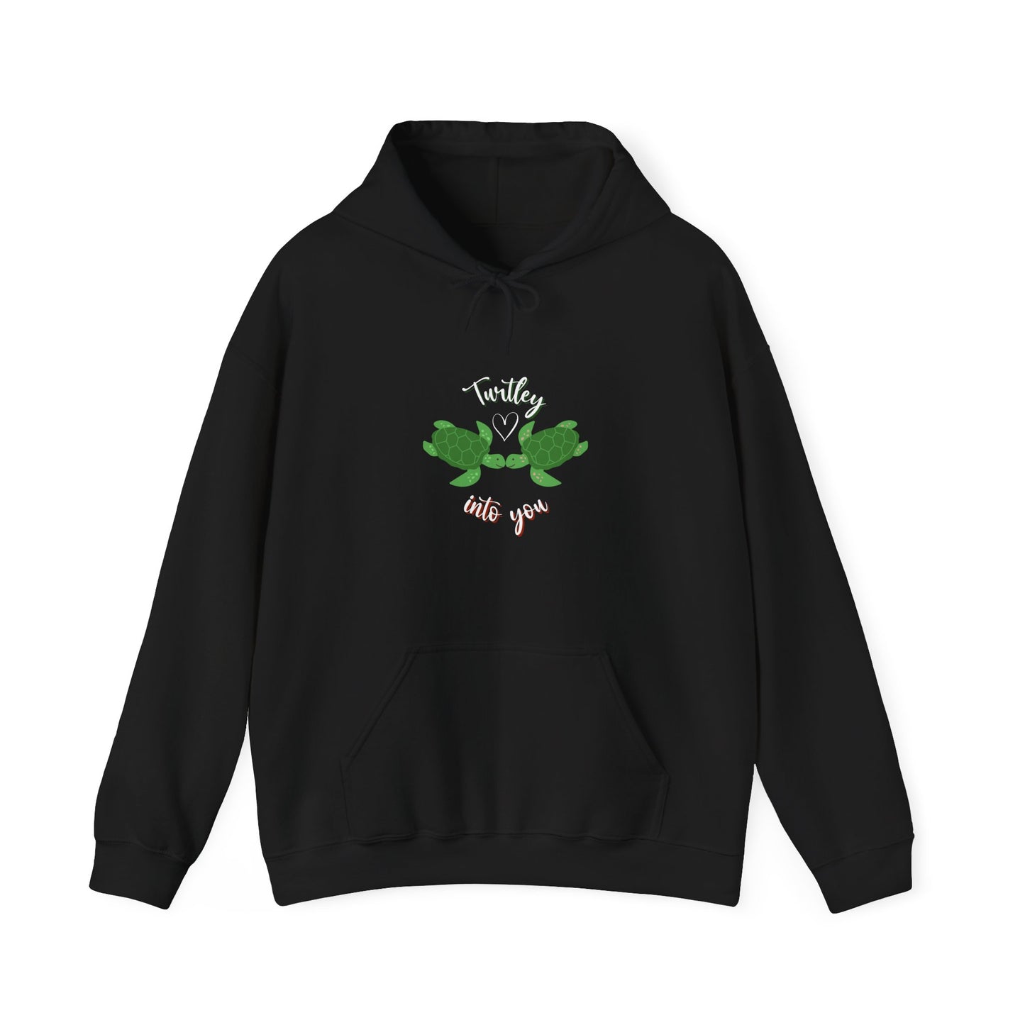 Unisex Cute Turtle Lover Turtley Into You Hooded Sweatshirt