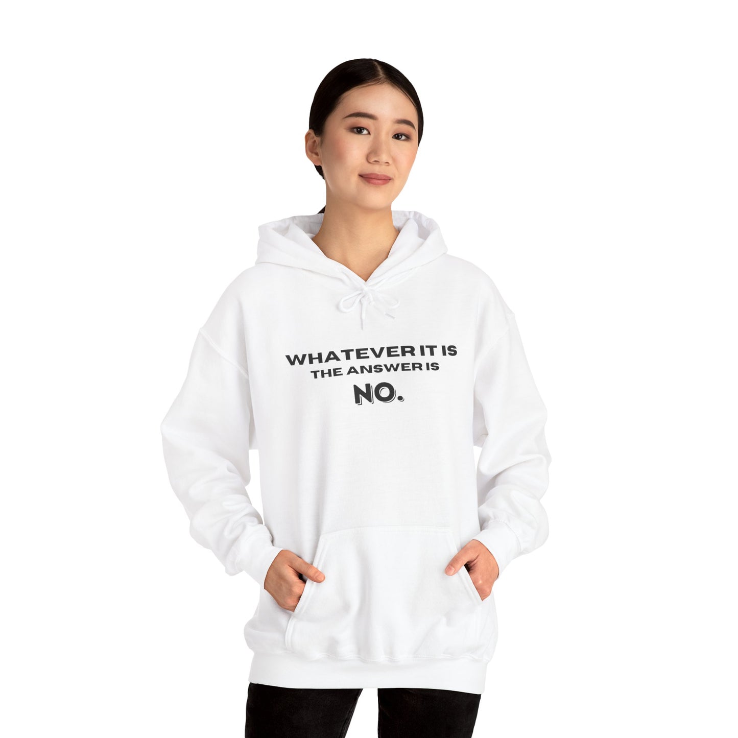 Self Love Motivational Mental Heath Awareness SAY NO Hooded Sweatshirt