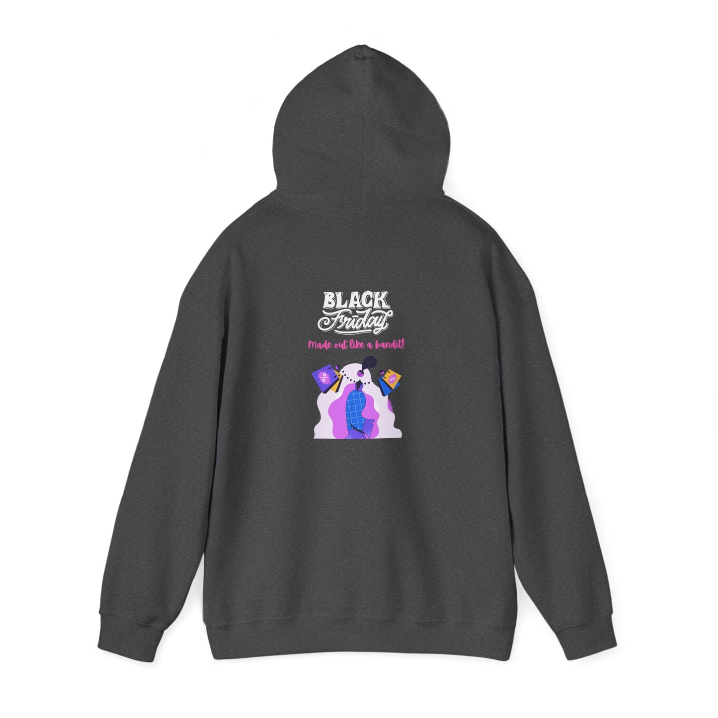 Unisex Black Friday Christmas Shopping Hooded Sweatshirt