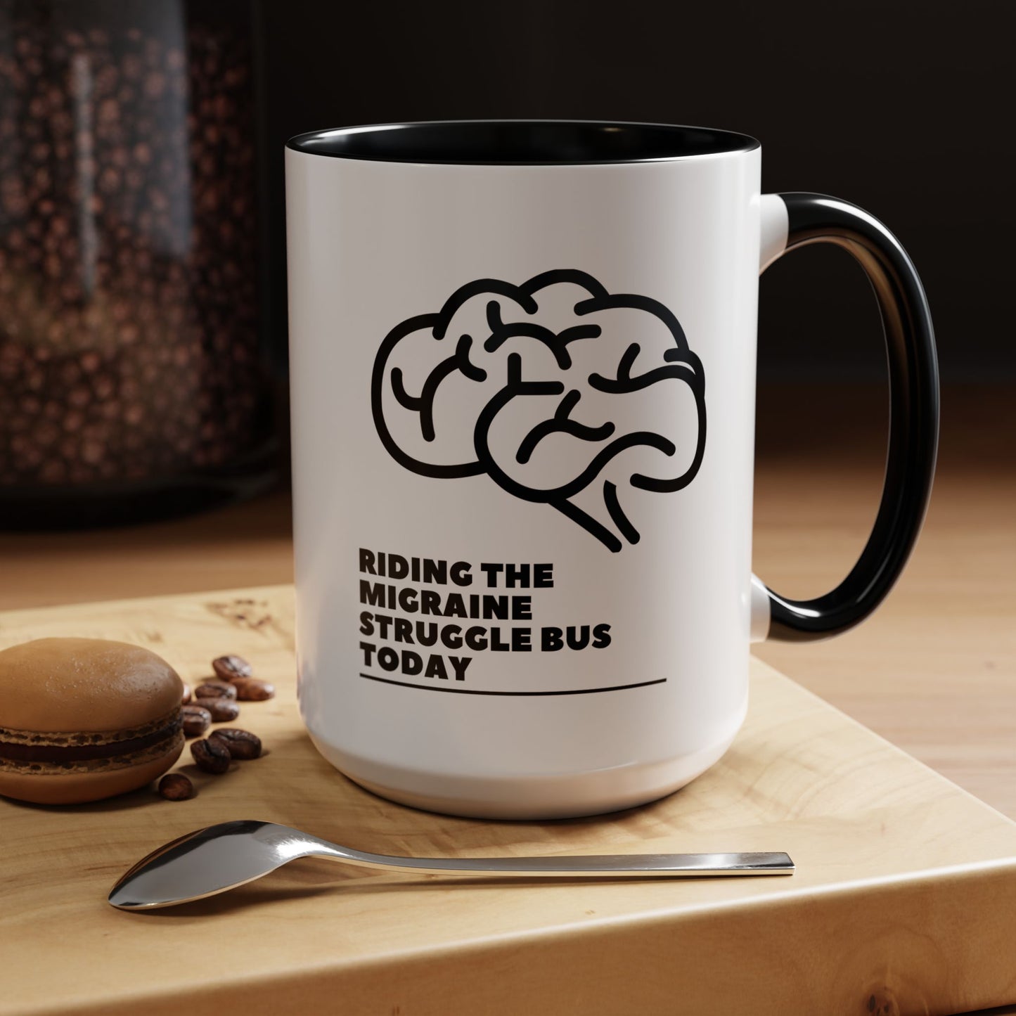 11oz/15oz Migraine Day Invisible Illness Warrior Riding The Migraine Struggle Bus Coffee Mug
