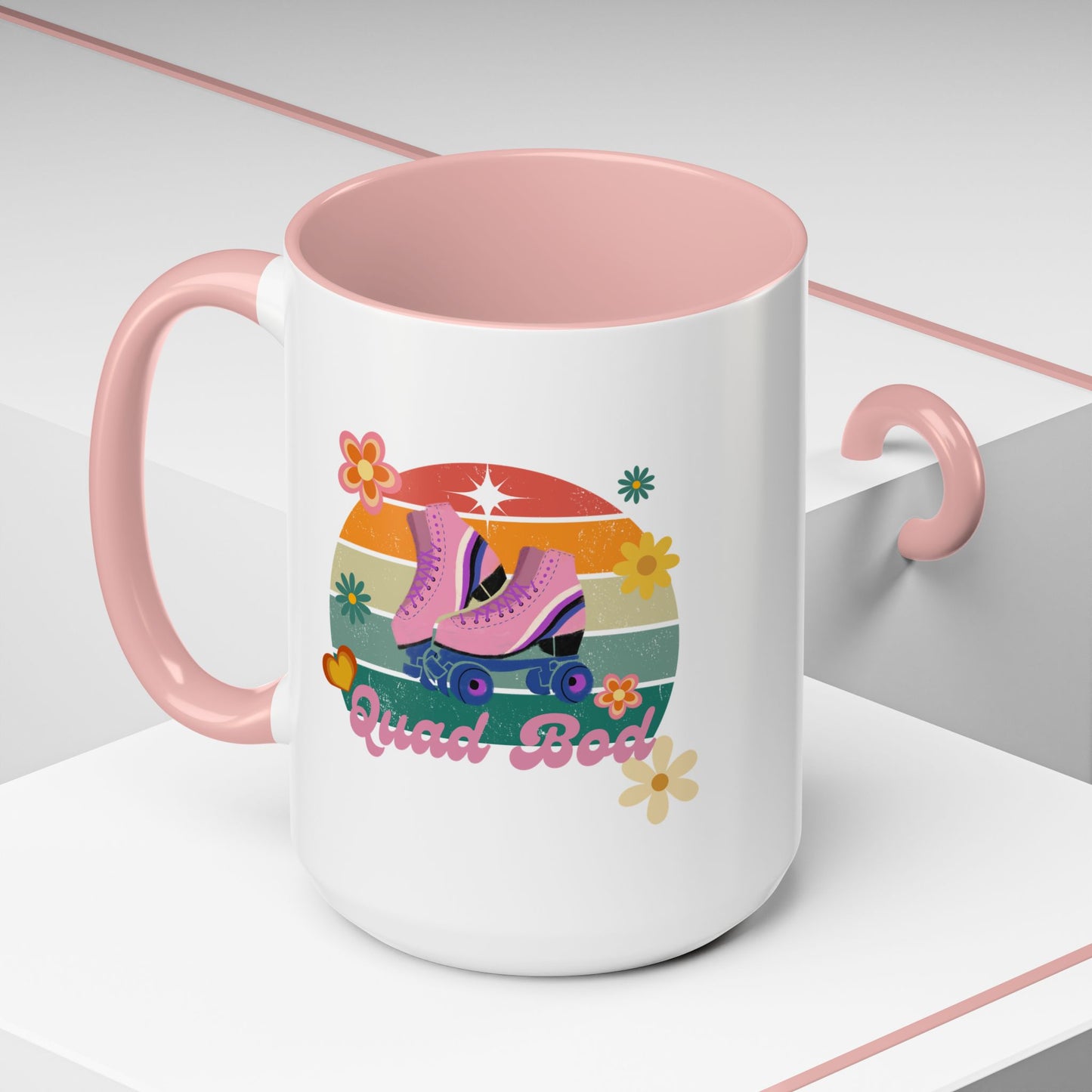 11oz/15oz Retro Vibes Roller Skate Quad Bod Coffee Mug