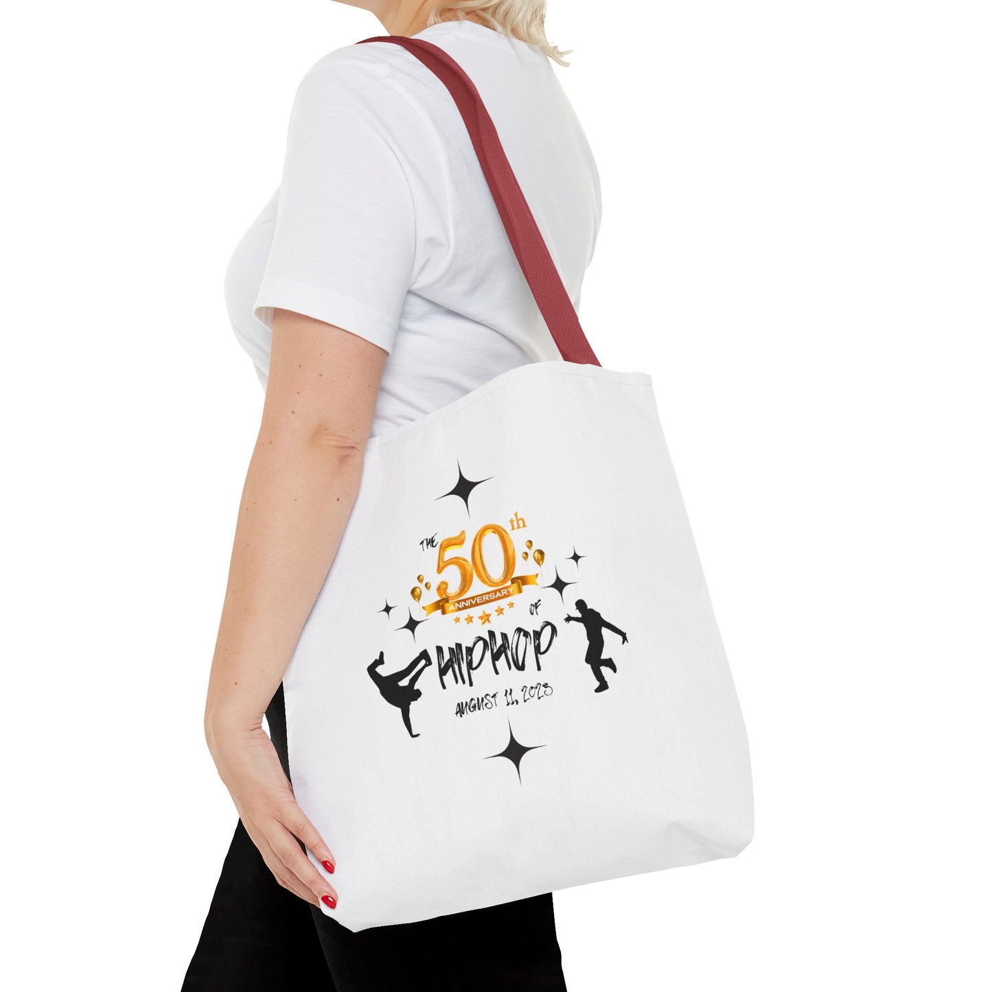 Unisex 50th Anniversary of HipHop August 11, 2023 Commemorative Tote Bag HipHop Anniversary Tote Music Fan Tote Bag Gift For DJ Music Lover