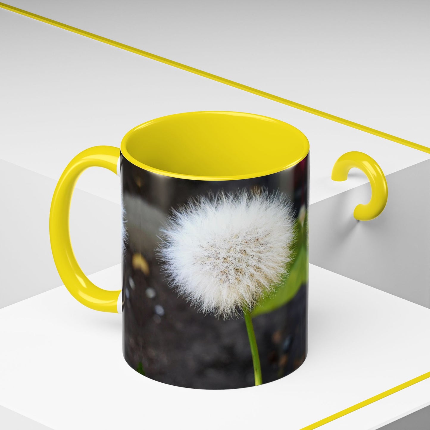 11oz/15oz Garden Themed Dandelion Flower Coffee Mug