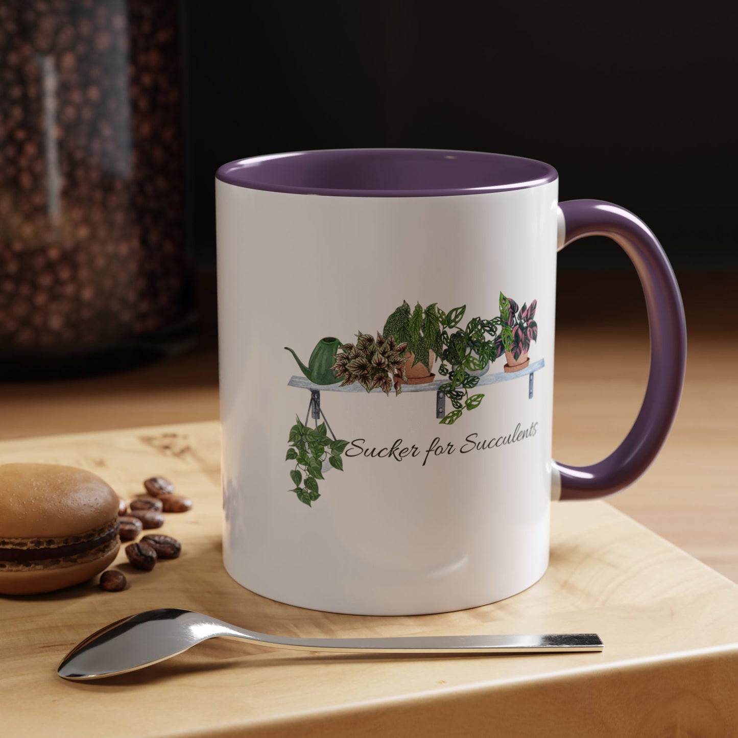 11oz/15oz Garden Themed Coffee Mug Sucker for Succulents