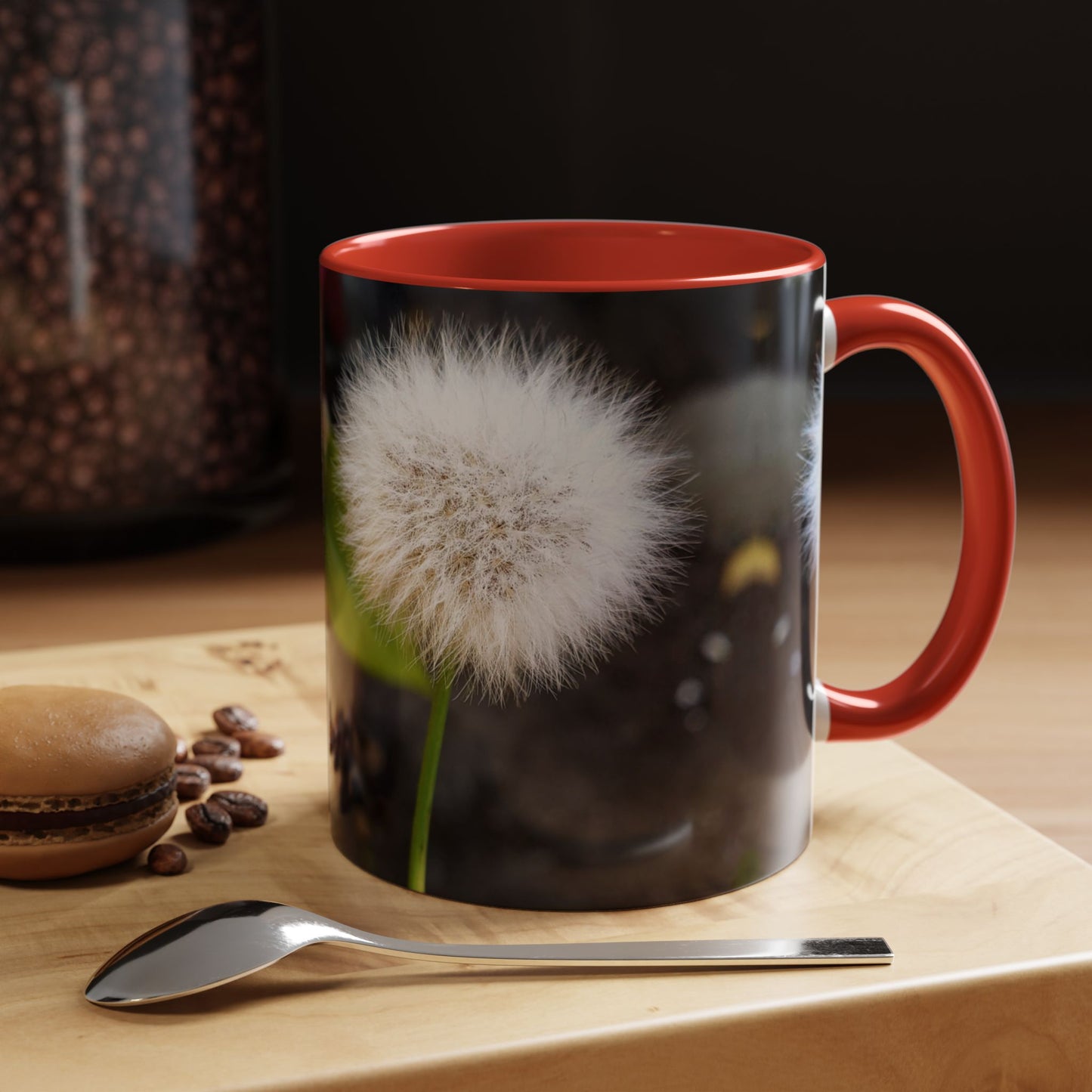 11oz/15oz Garden Themed Dandelion Flower Coffee Mug