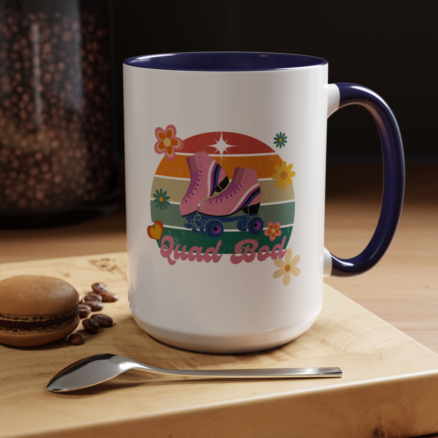 11oz/15oz Retro Vibes Roller Skate Quad Bod Coffee Mug