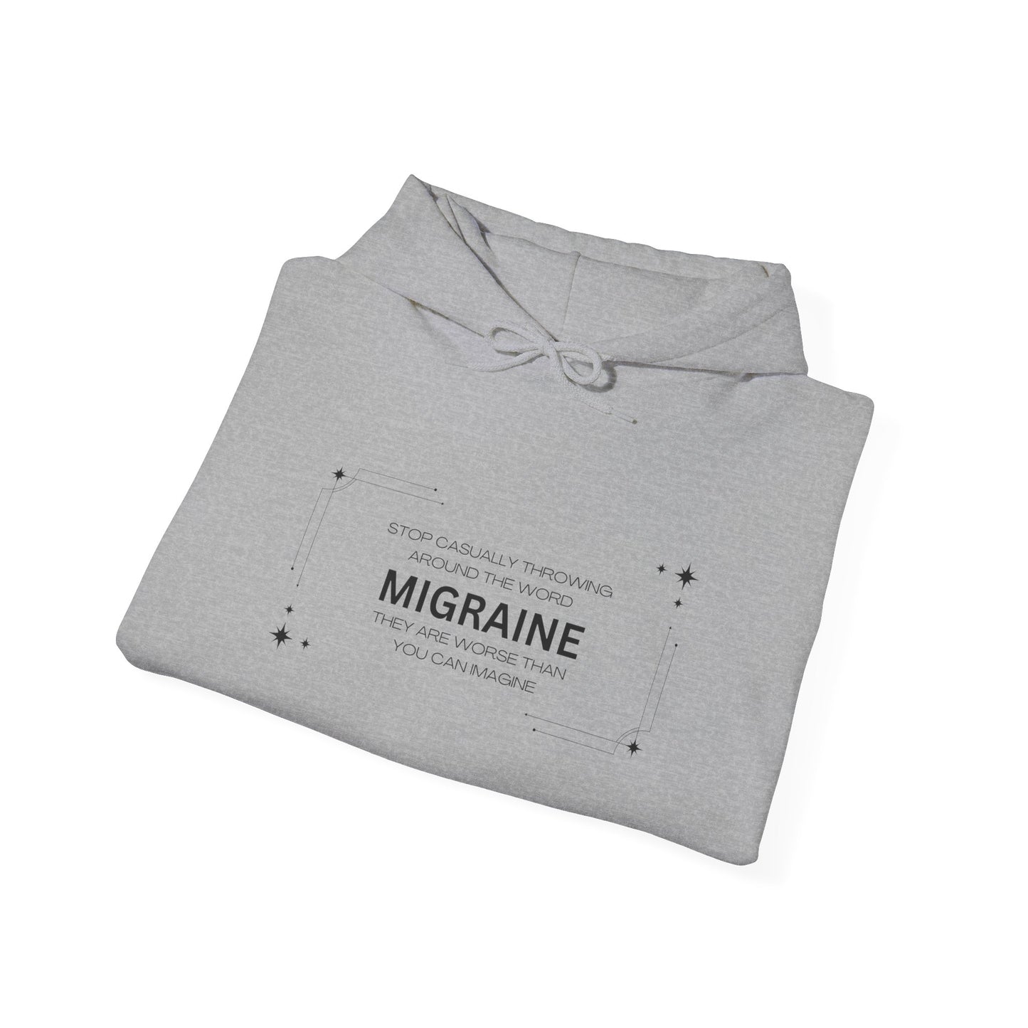 Unisex Migraine Day Invisible Illness Warrior Hooded Sweatshirt