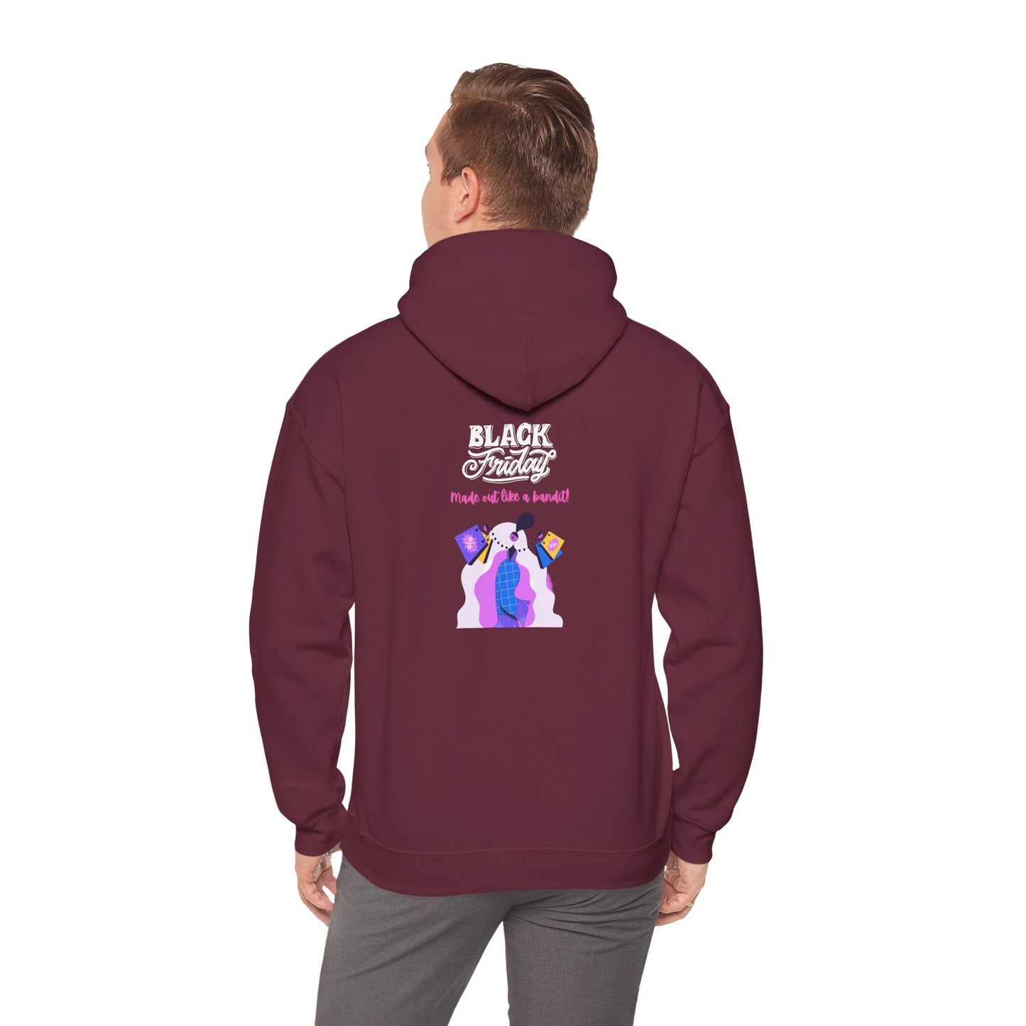 Unisex Black Friday Christmas Shopping Hooded Sweatshirt