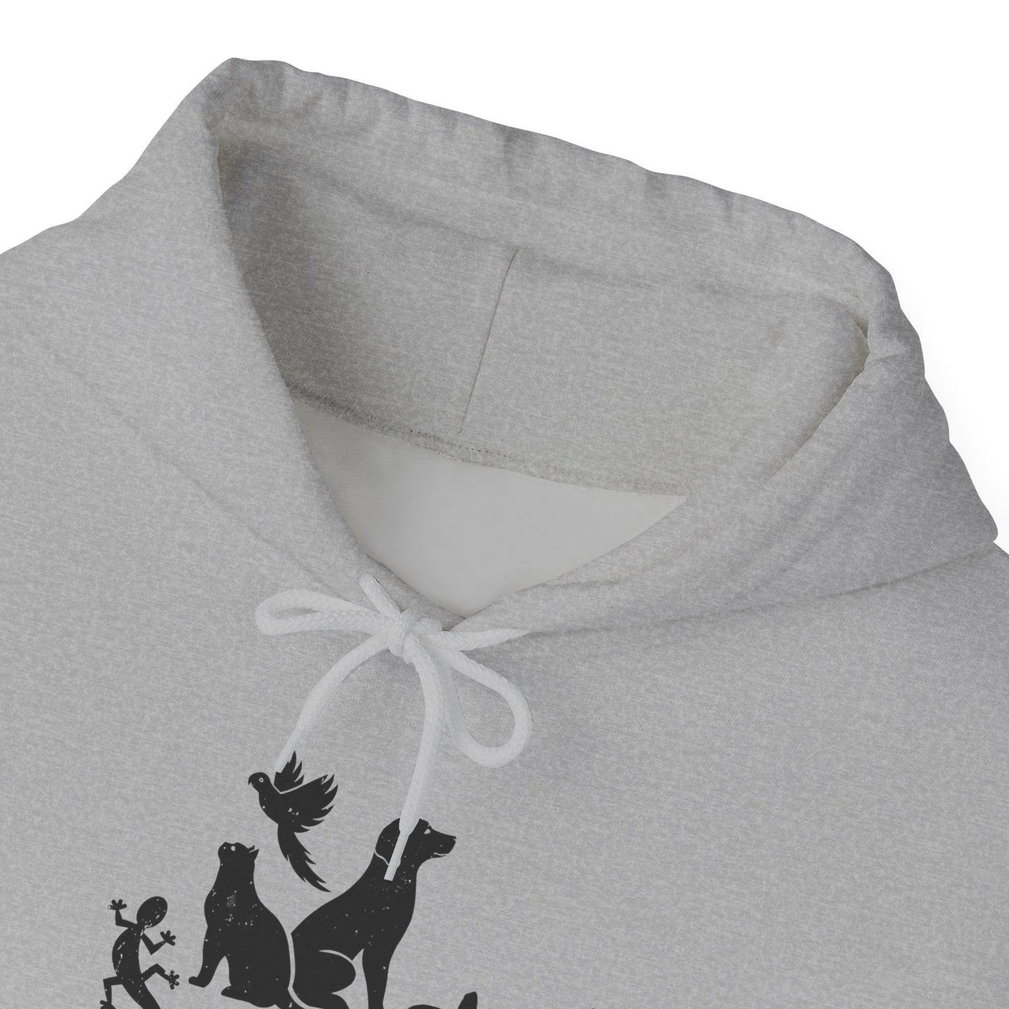 Unisex Animal Lover Lizard Cat Bird Dog Turtle Team Awesome Hooded Sweatshirt
