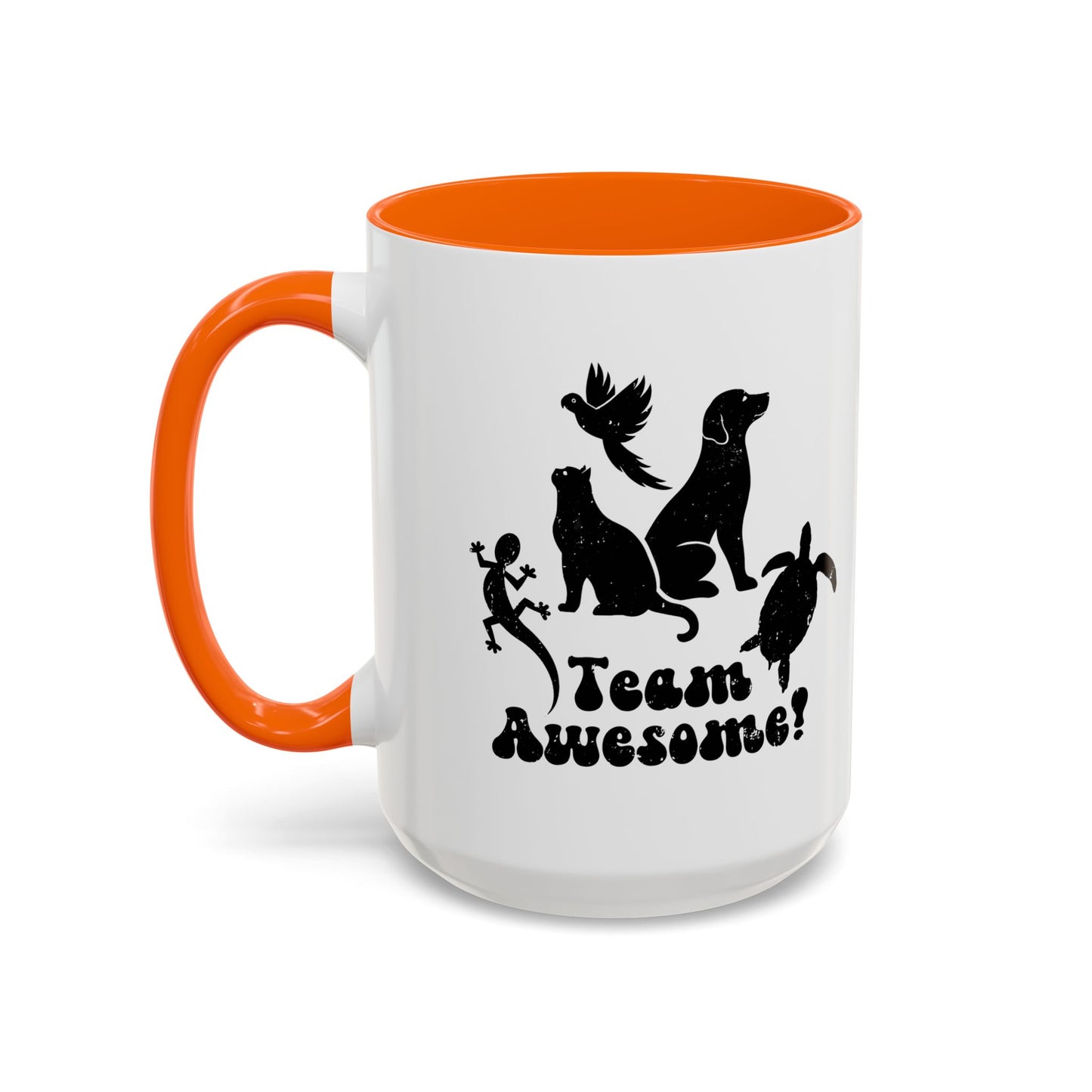11oz/15oz Animal Lover Lizard Cat Bird Dog Turtle Team Awesome Coffee Mug