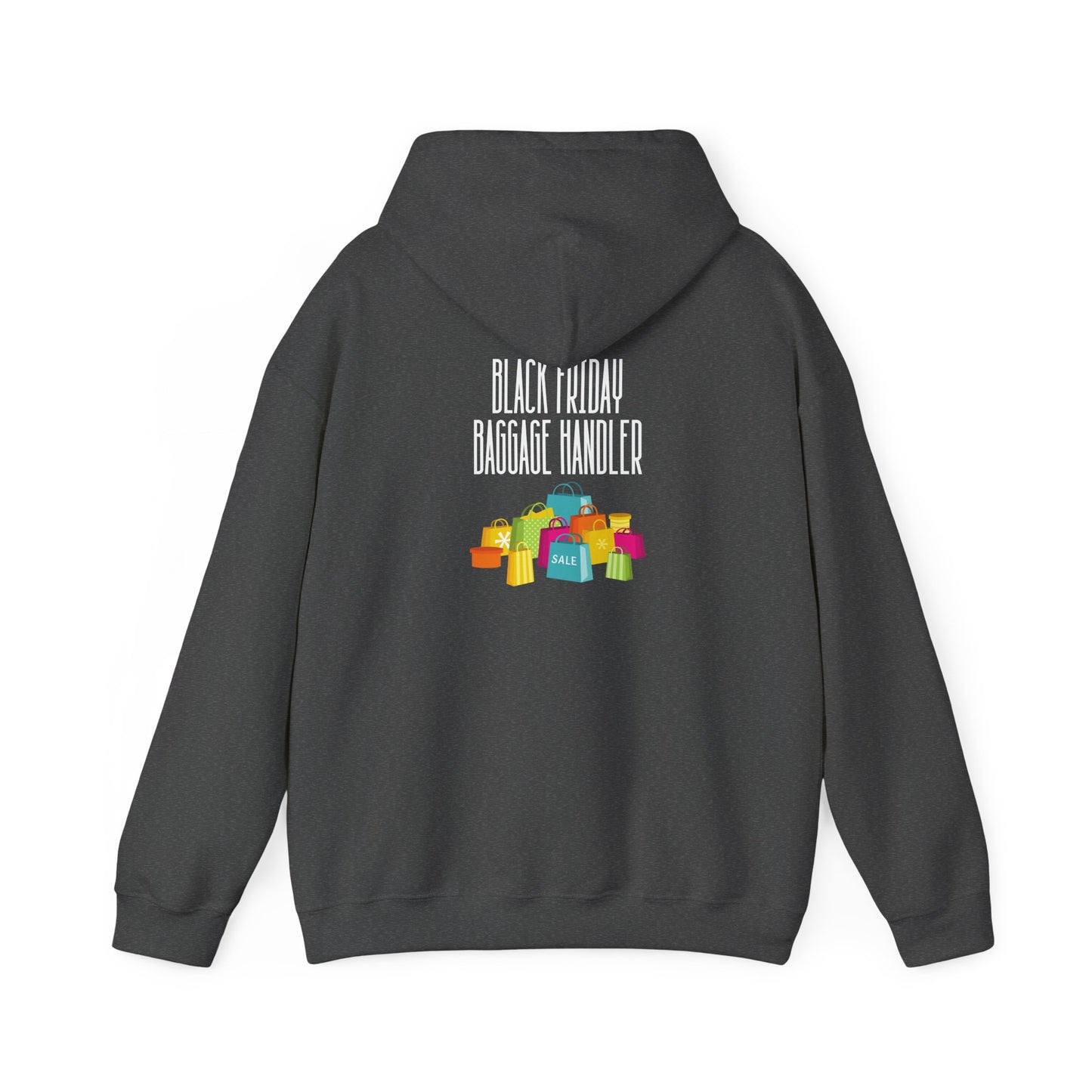 Unisex Heavy Blend™ Black Friday Christmas Sales Baggage Handler Shopping Sales Hooded Sweatshirt