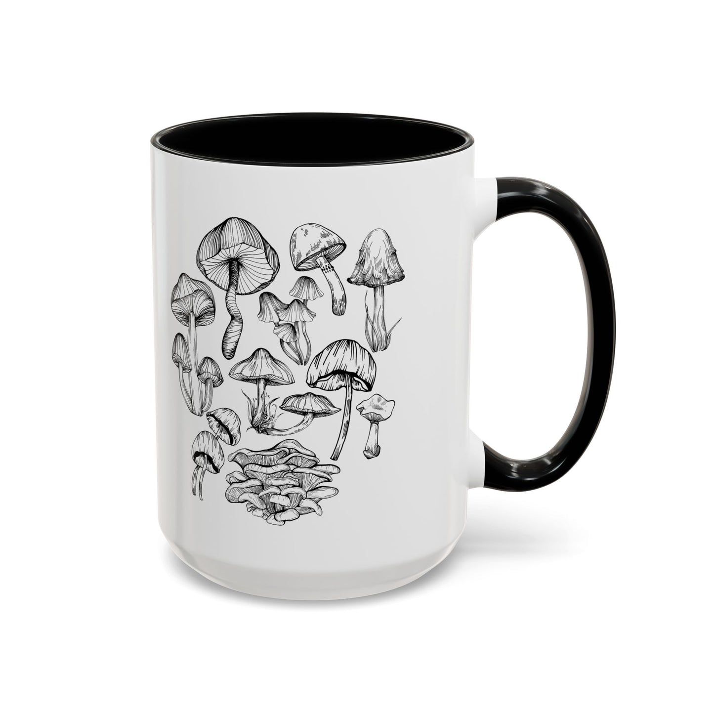 11oz/15oz Mushroom Lover Fungi Print Toadstool Coffee Mug