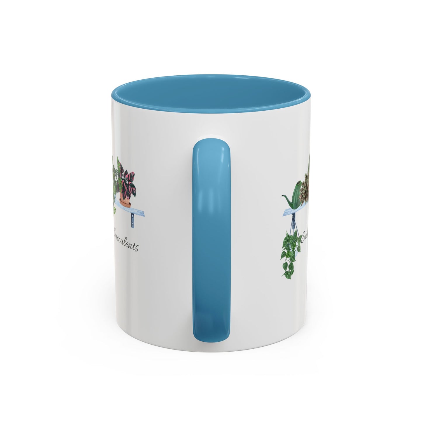 11oz/15oz Garden Themed Coffee Mug Sucker for Succulents