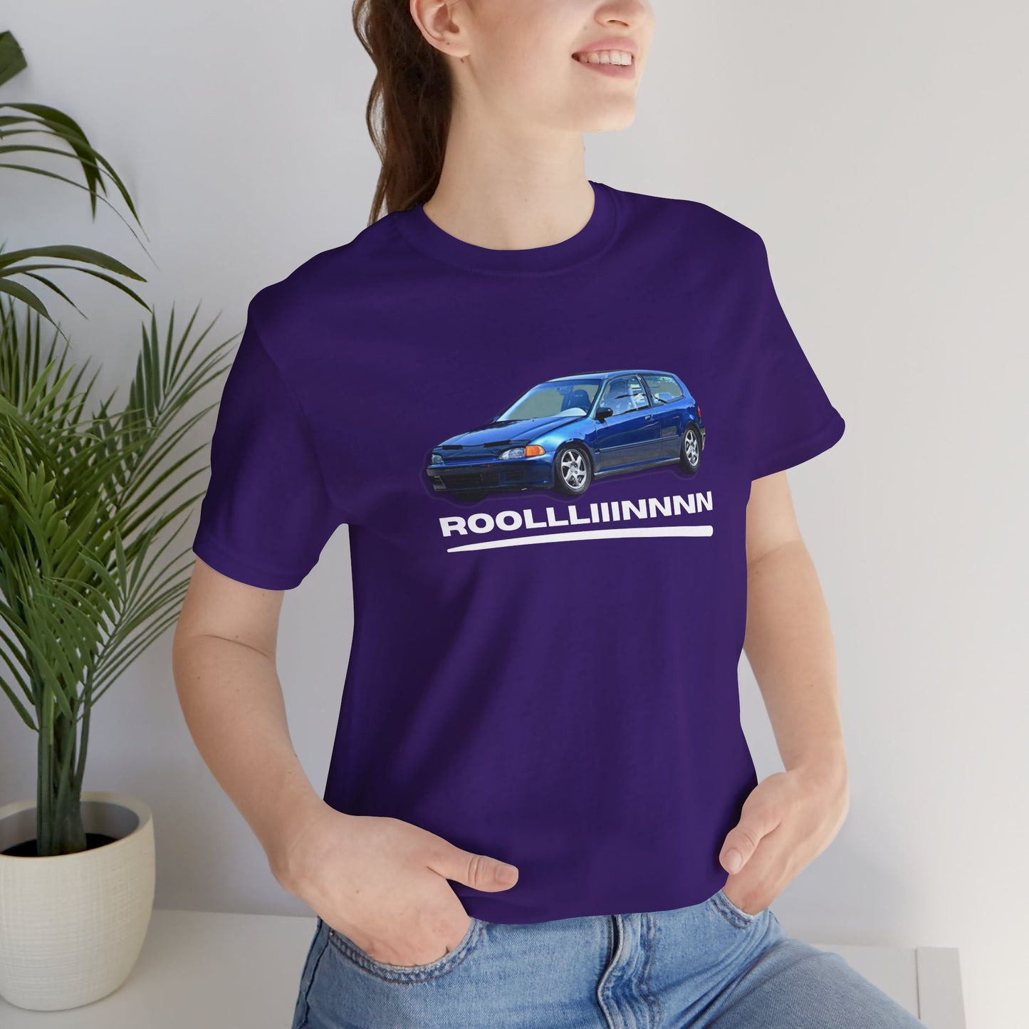 Unisex Jersey Short Sleeve Rolllllin Civic Hatchback Appreciation T-Shirt