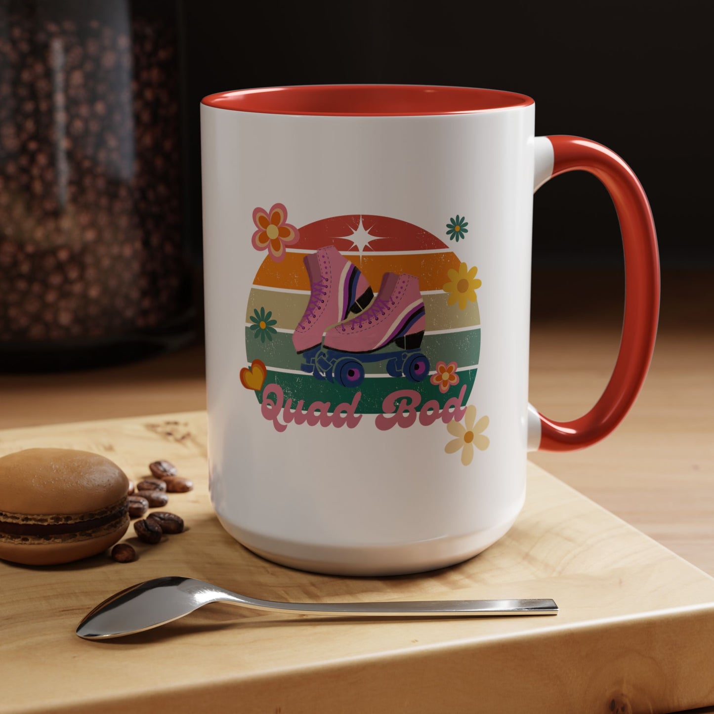 11oz/15oz Retro Vibes Roller Skate Quad Bod Coffee Mug