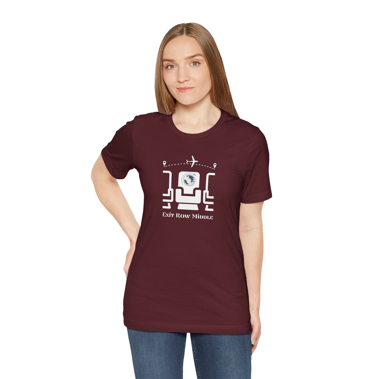 Unisex Jersey Short Sleeve Exit Row Middle Travel T-Shirt