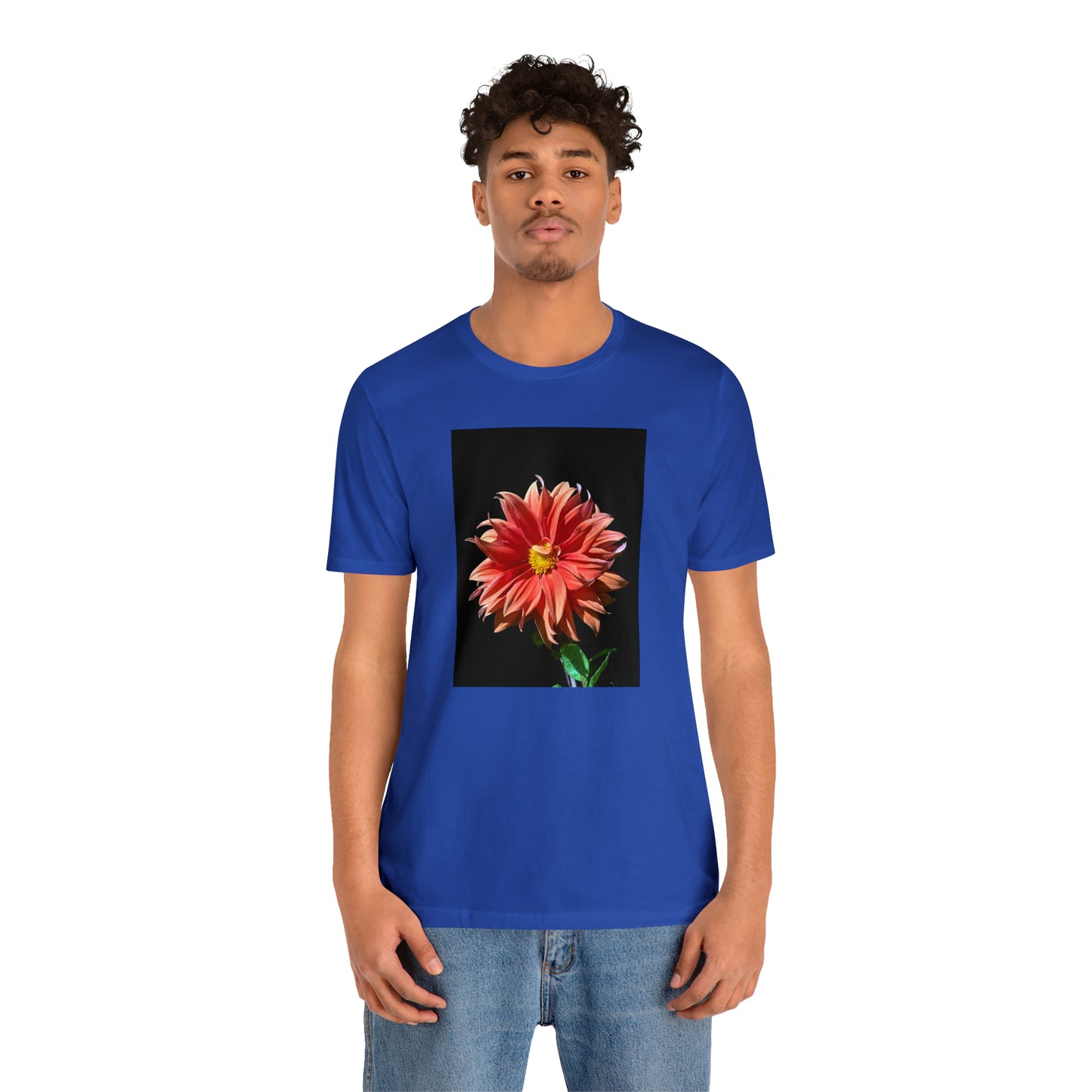 Unisex Jersey Short Sleeve Dahlia Flower T-Shirt