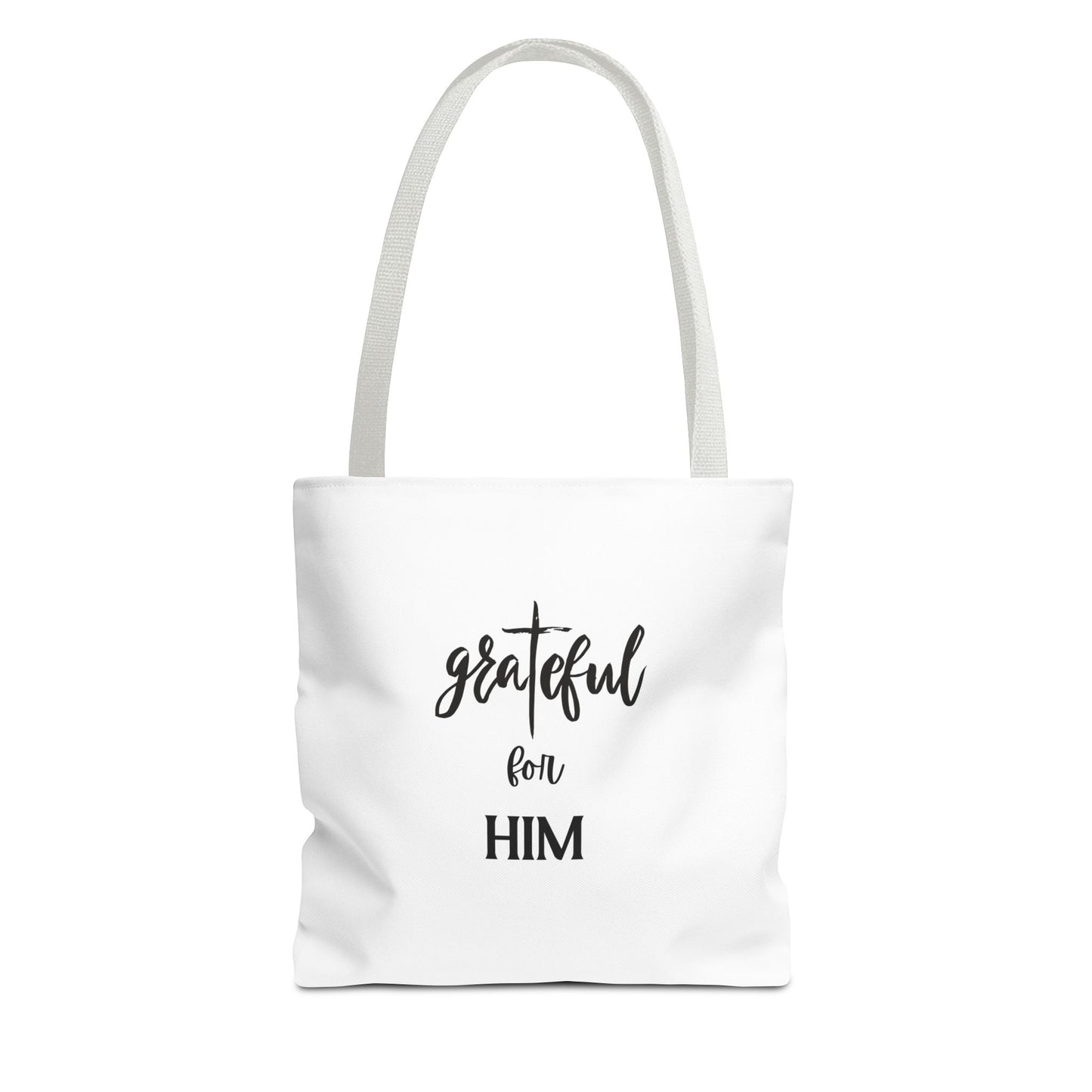 Unisex GraTeful For Him Faith Bible Study Reusable Lunch Bag Everyday Carry Tote Bag