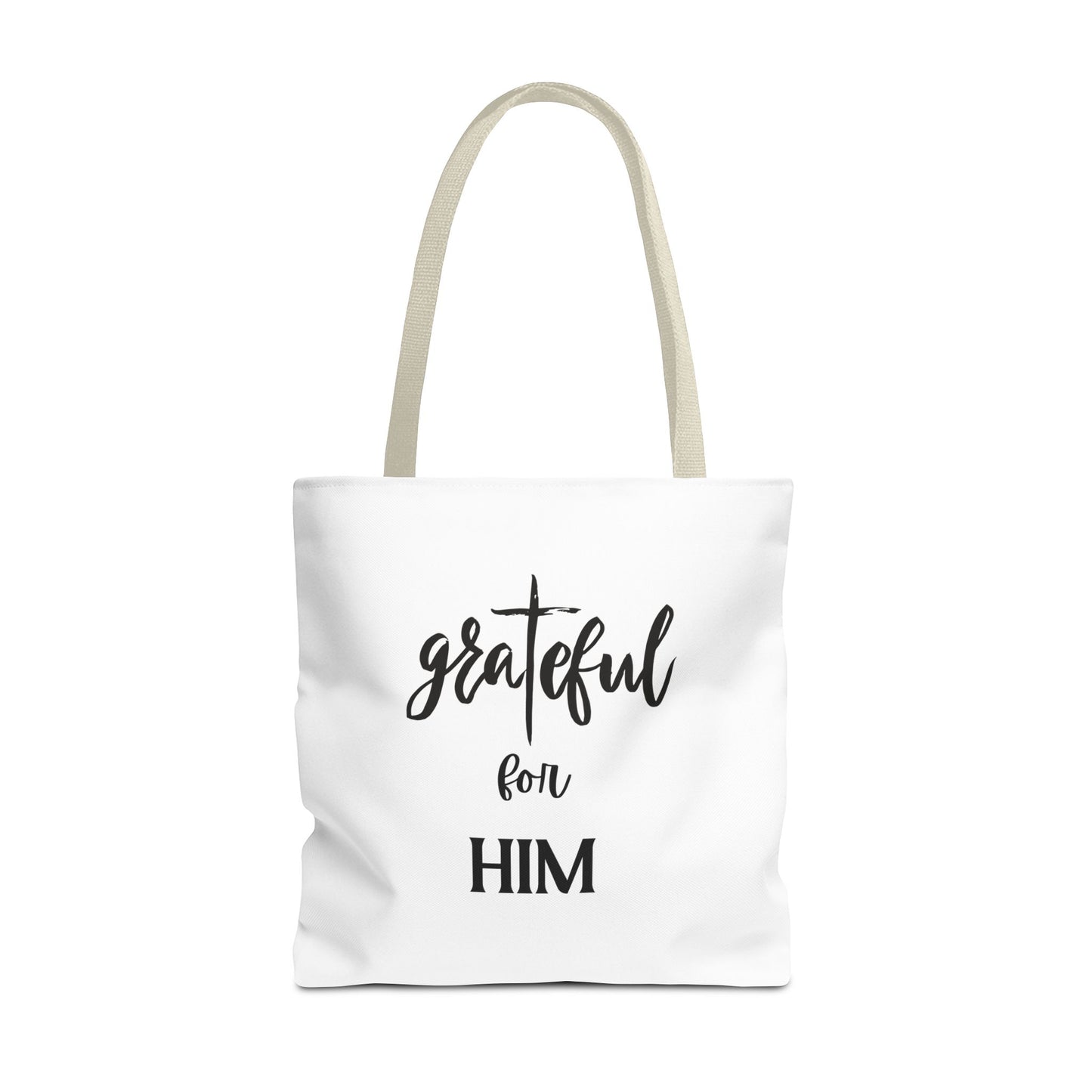 Unisex GraTeful For Him Faith Bible Study Reusable Lunch Bag Everyday Carry Tote Bag