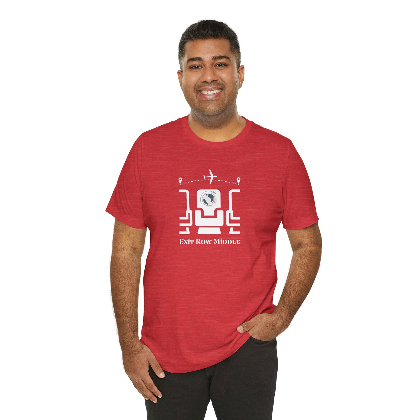 Unisex Jersey Short Sleeve Exit Row Middle Travel T-Shirt