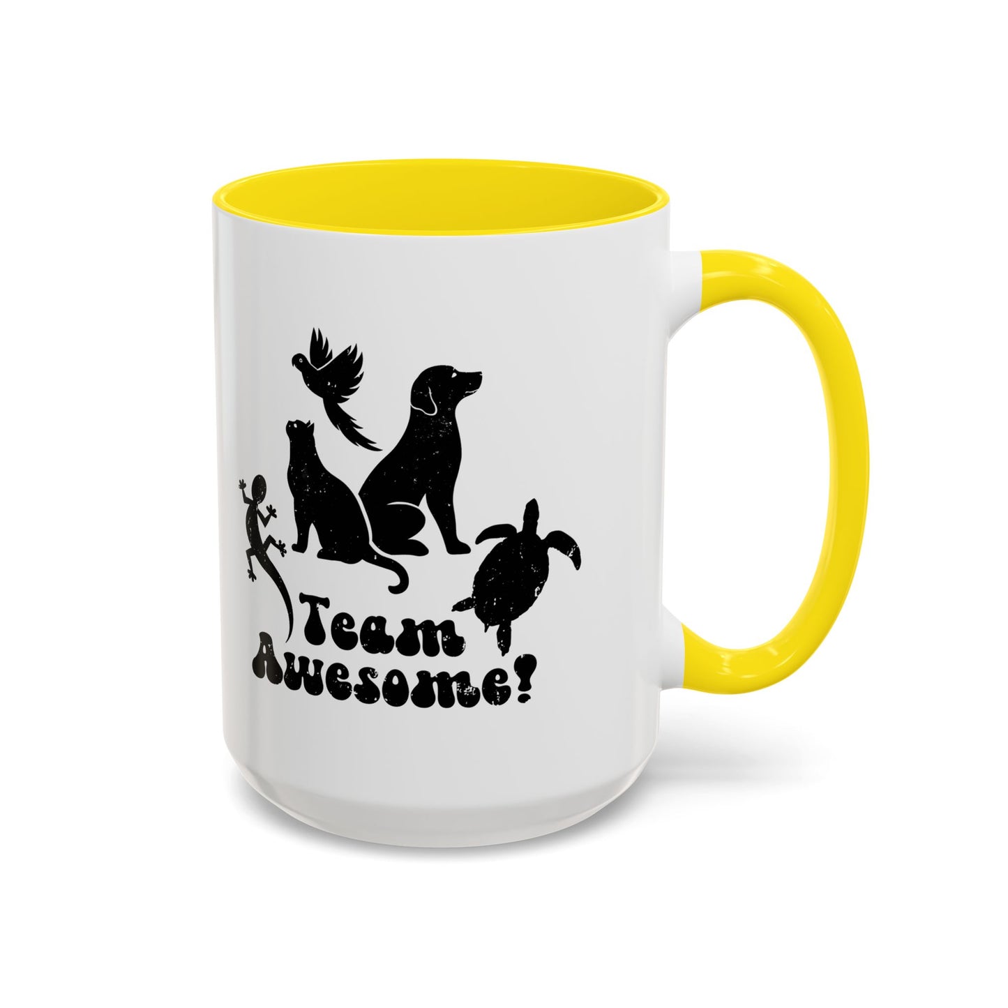 11oz/15oz Animal Lover Lizard Cat Bird Dog Turtle Team Awesome Coffee Mug