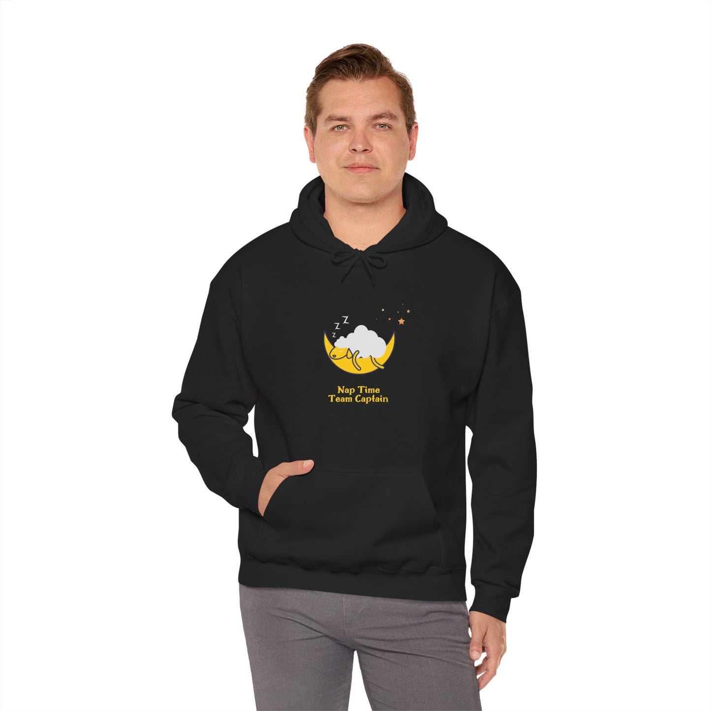 Unisex Heavy Blend™ Nap Time Team Captain Hooded Sweatshirt