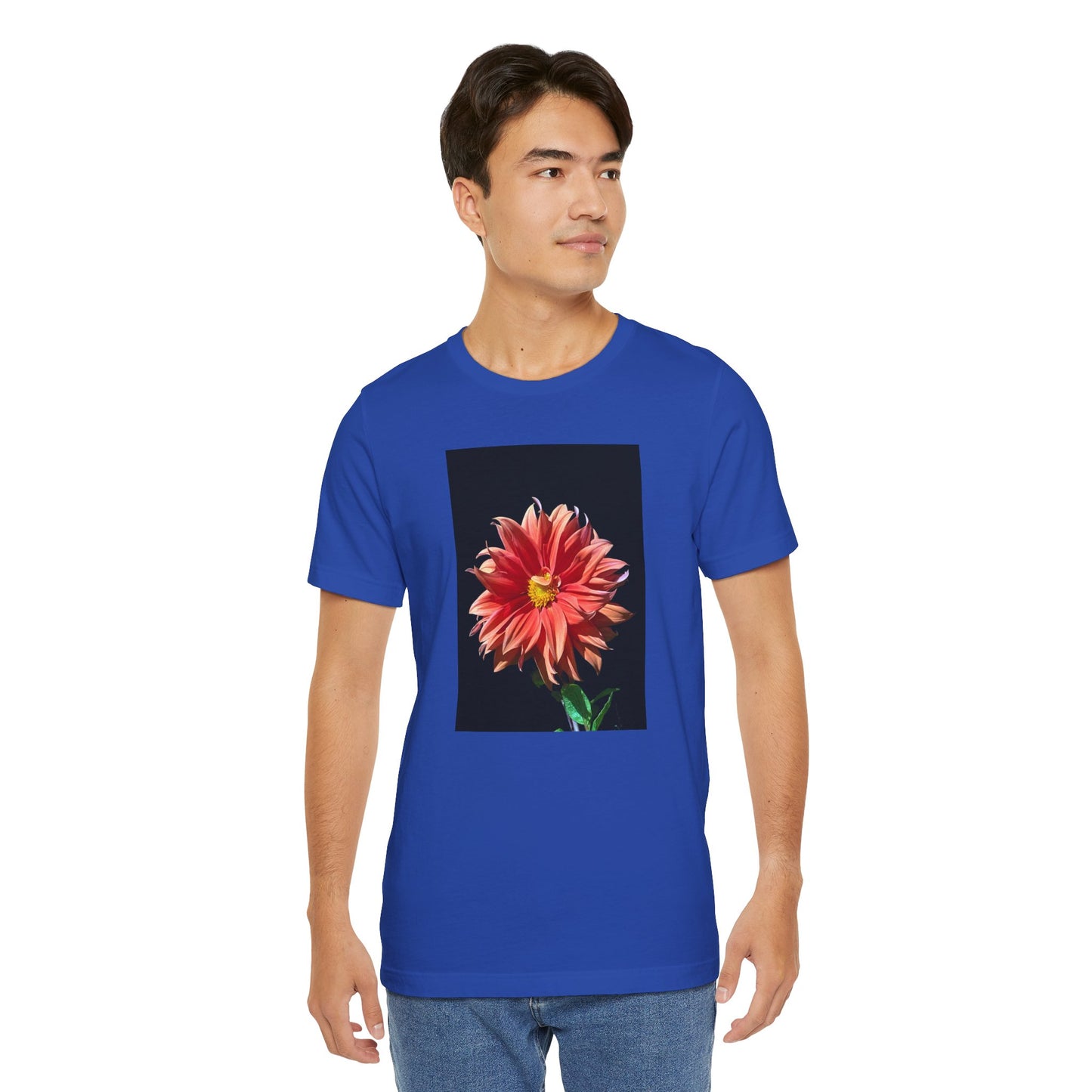 Unisex Jersey Short Sleeve Dahlia Flower T-Shirt