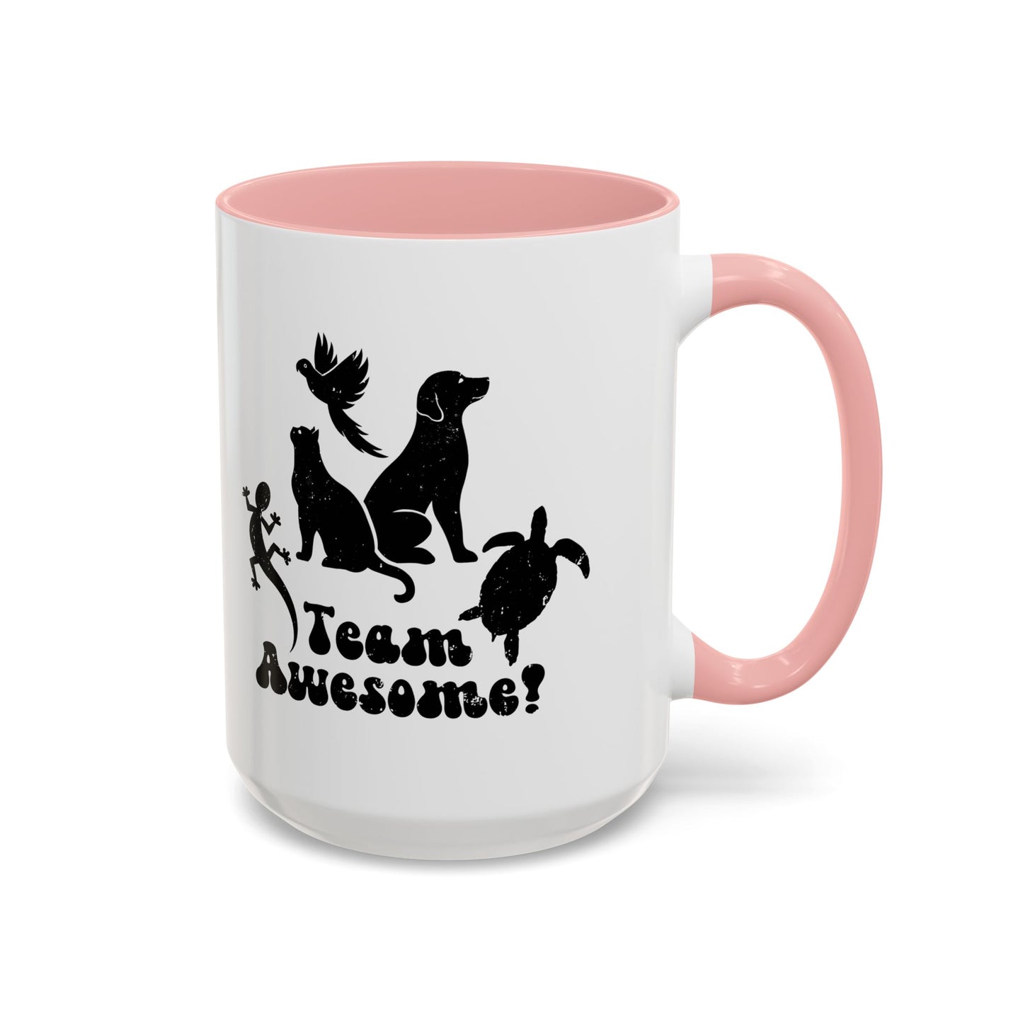 11oz/15oz Animal Lover Lizard Cat Bird Dog Turtle Team Awesome Coffee Mug