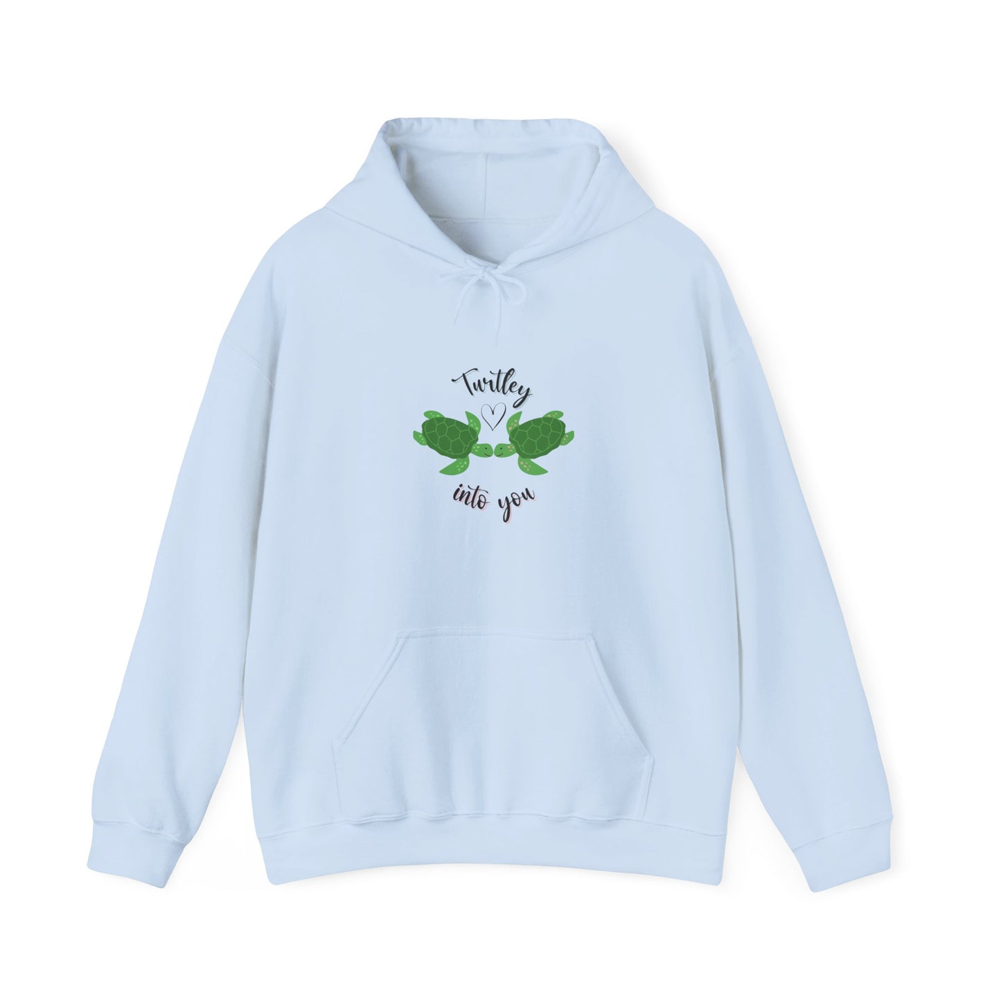 Unisex Cute Turtle Lover Turtley Into You Hooded Sweatshirt