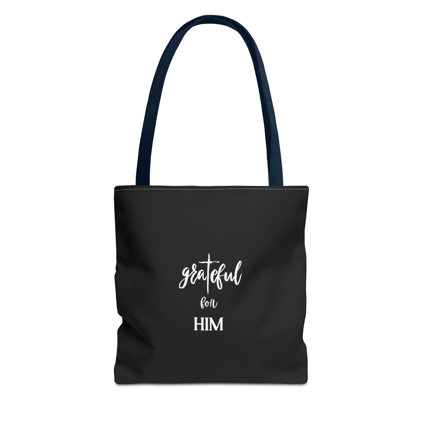 Unisex GraTeful For Him Faith Bible Study Reusable Lunch Bag Everyday Carry Tote Bag
