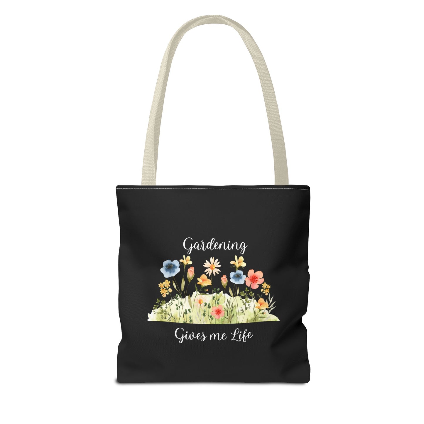 Unisex Gardening Gives Me Life Tote Bag - Black