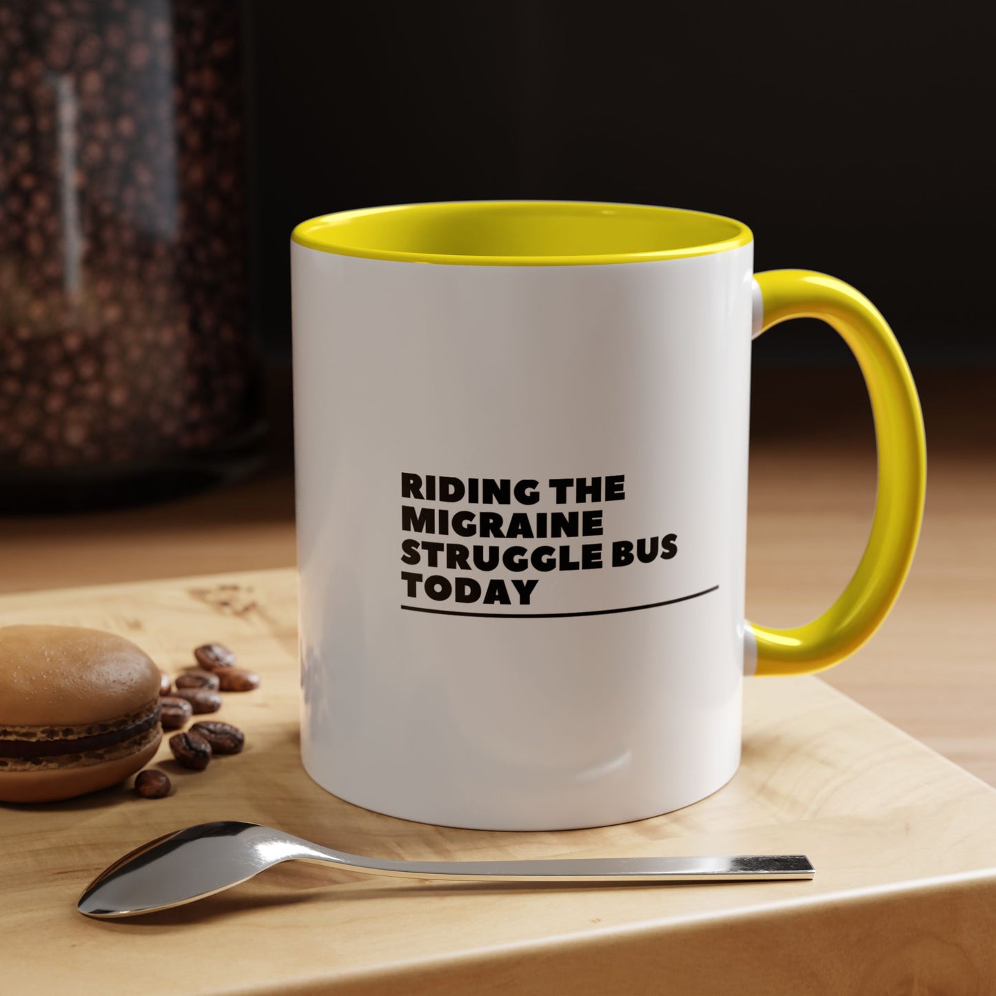 11oz/15oz Migraine Day Invisible Illness Warrior Riding The Migraine Struggle Bus Coffee Mug